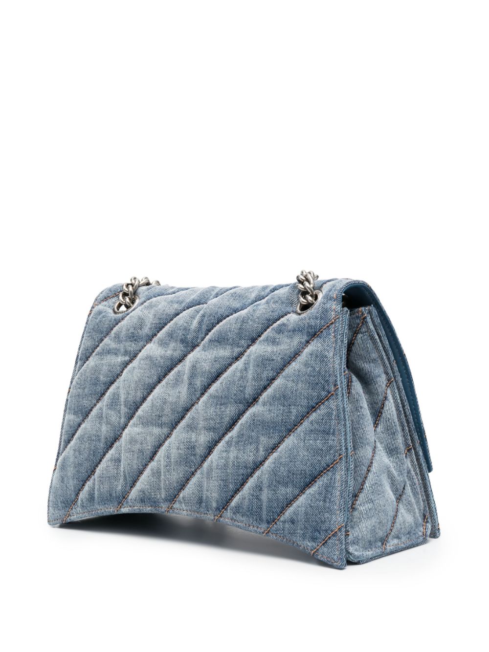 Crush medium quilted shoulder bag