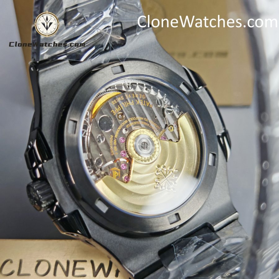 Modified Super Clone Watches 1:1 DiW Patek Philippe Nautilus CARBON BLACK 5711