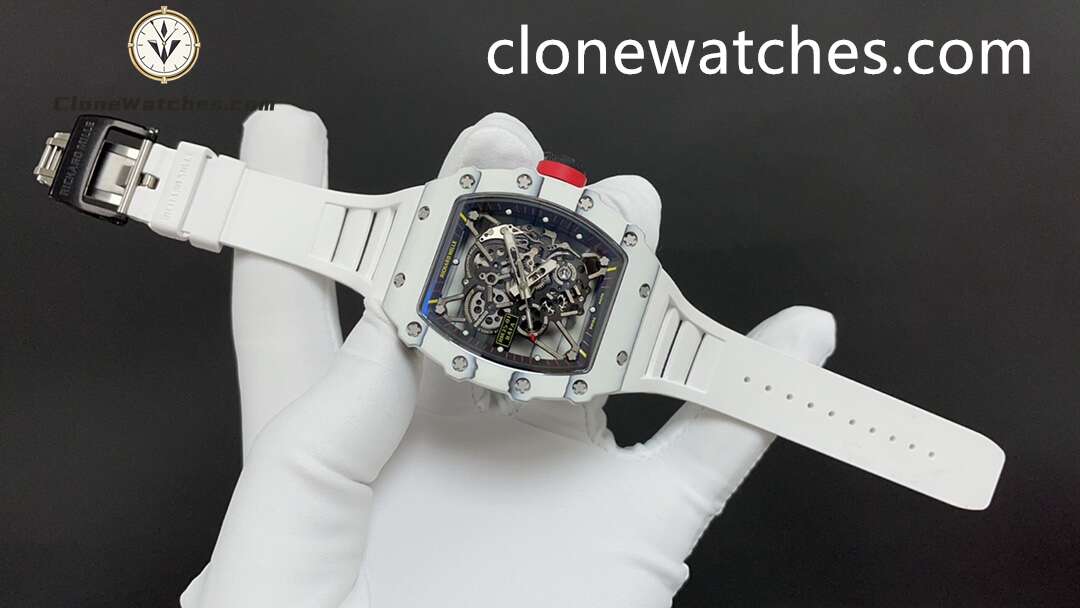 Richard Mille Super Clone Watches 1:1 RM 035 – 01 Tourbillon White Strap