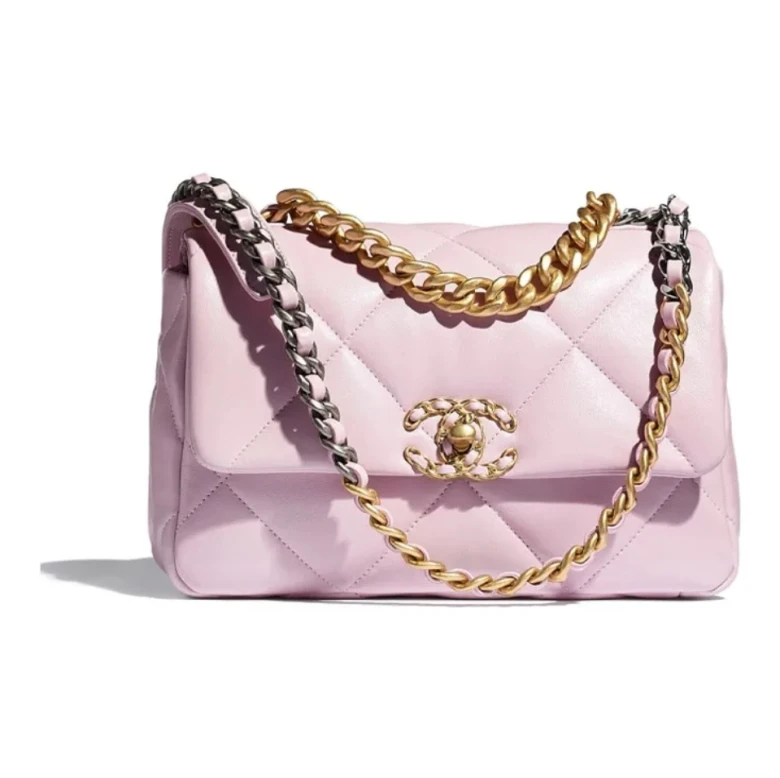 Chanel 19 Flap Bag Double chain sheepskin