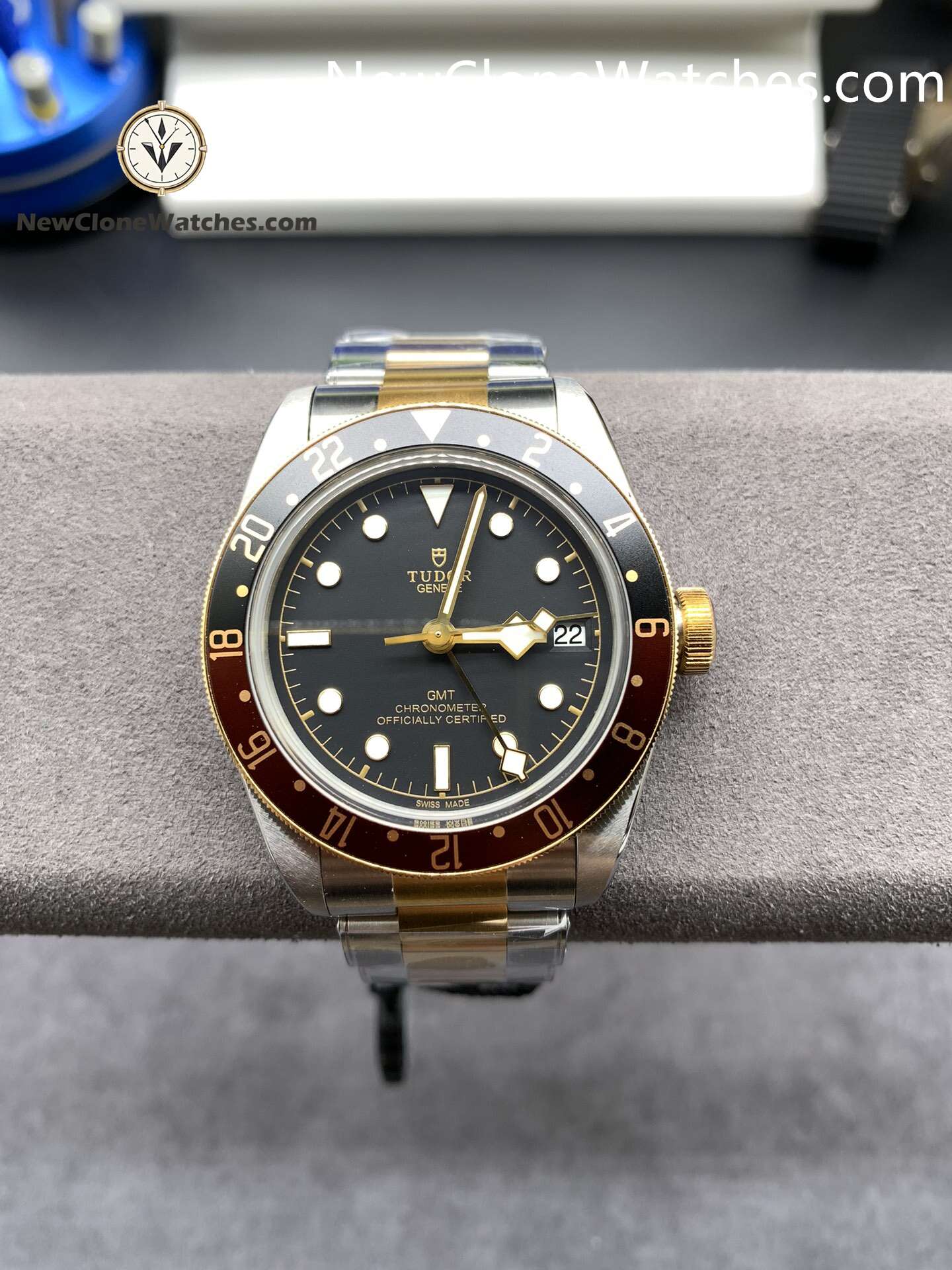 Tudor Super Clone Watches 1:1 Black Bay GMT S&G M79833MN-0001 Black Dial 41mm