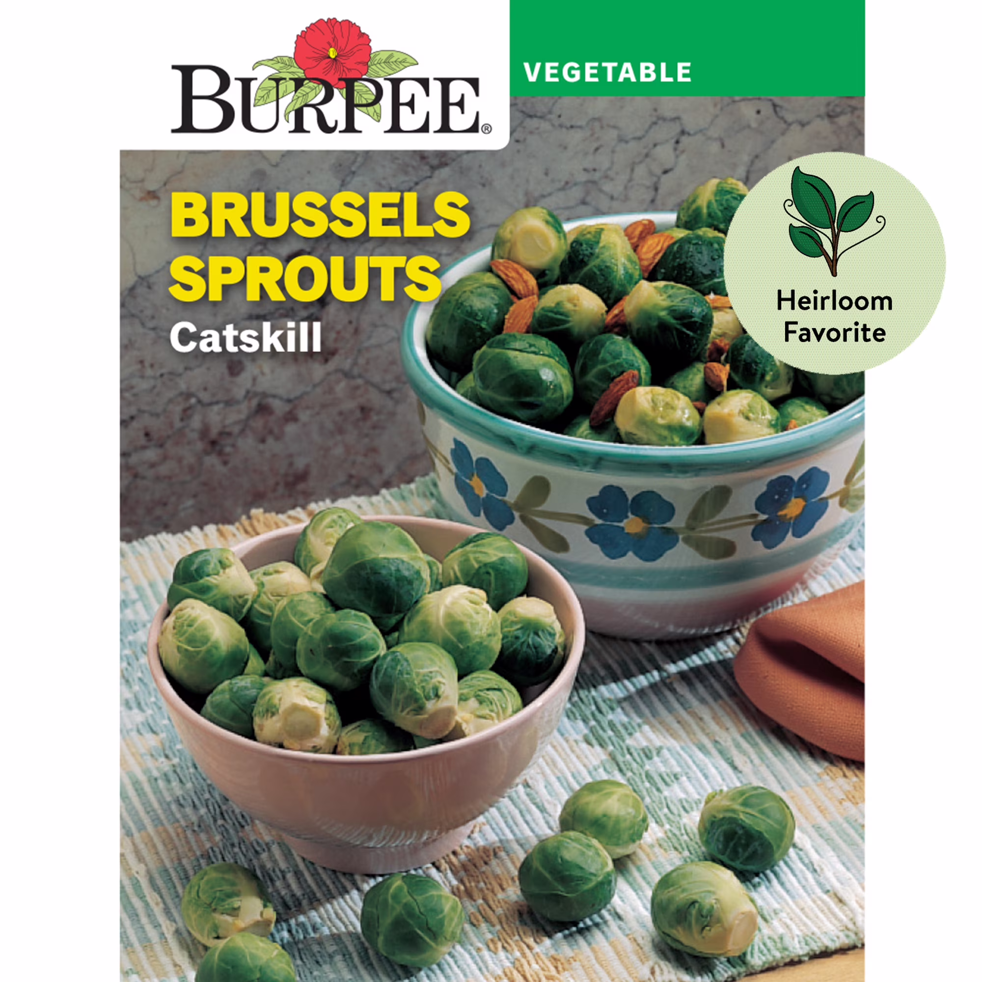 Burpee Catskill Brussels Sprouts Seeds - Heirloom Vegetable Gardening Seeds, 1-Pack