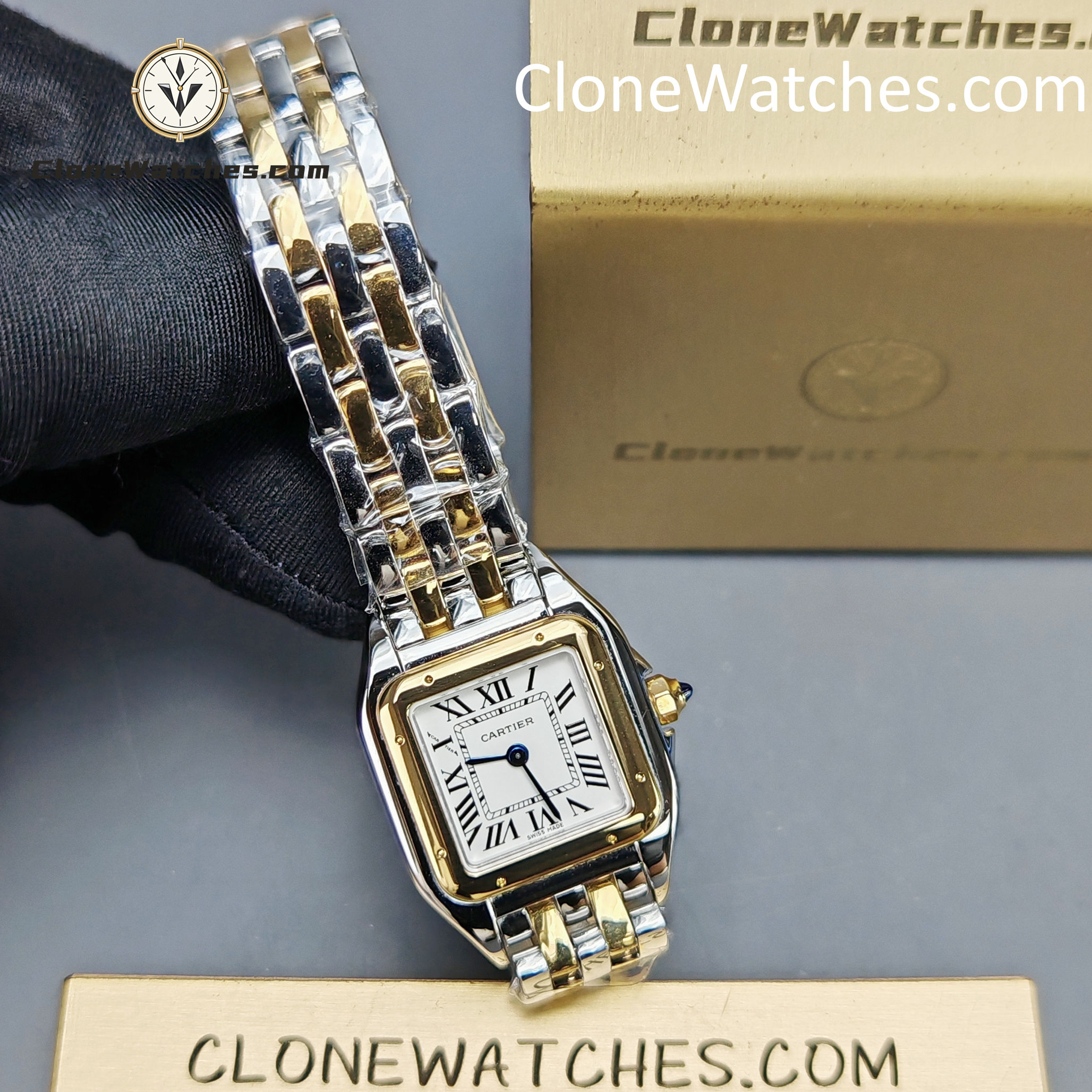Cartier Super Clone Watches 1:1 PANTHÈRE DE CARTIER White Dial 22mm x30mm W2PN0013