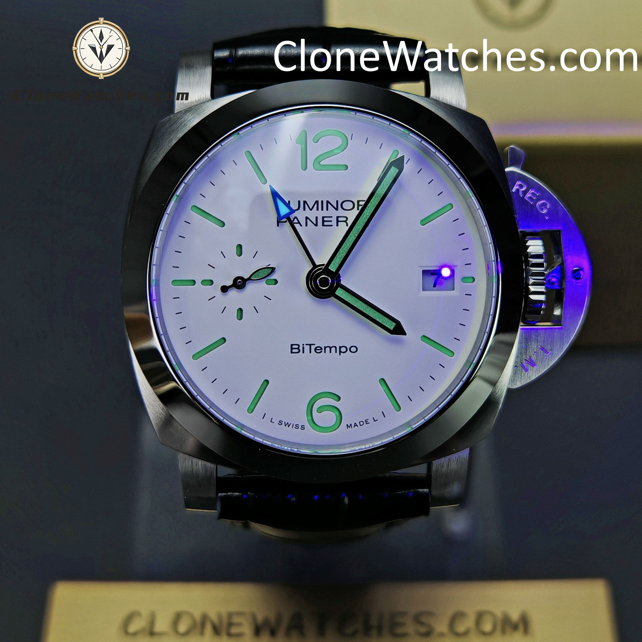 Panerai Super Clone Watches 1:1 Luminor Quaranta BiTempo 40MM PAM01367