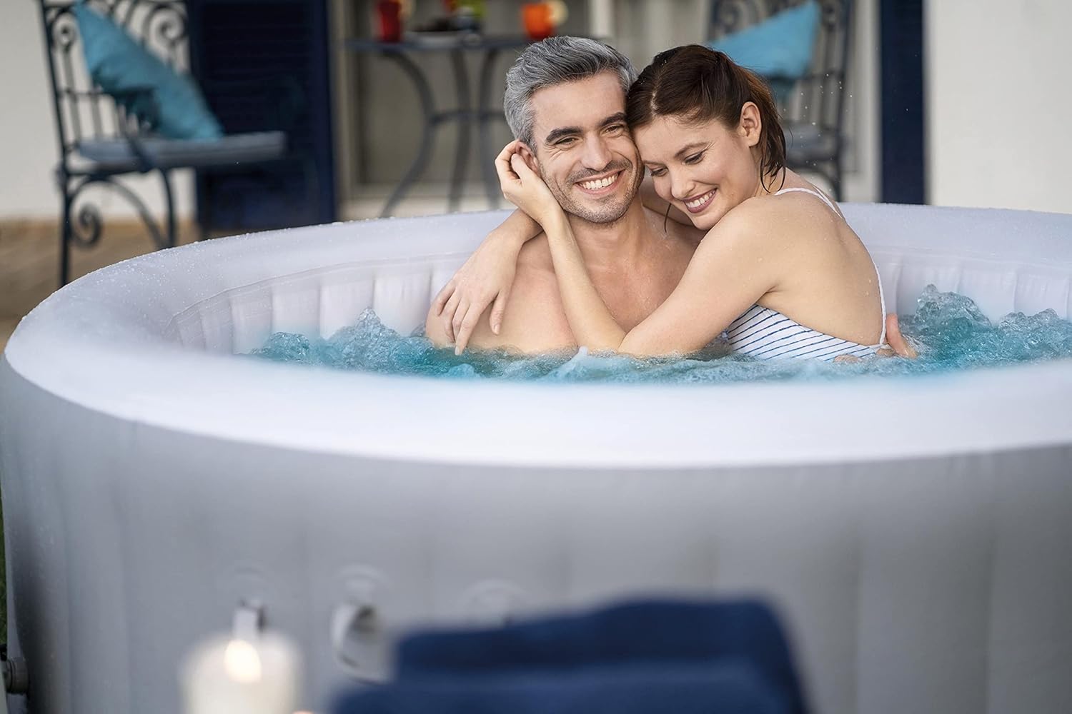 Spa gonflable rond 2–3 personnes