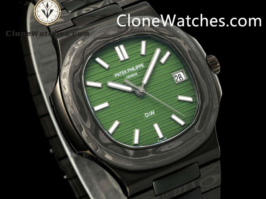 Modified Super Clone Watches 1:1 DiW Patek Philippe Nautilus 5711 BLACK GRAIL KHAKI