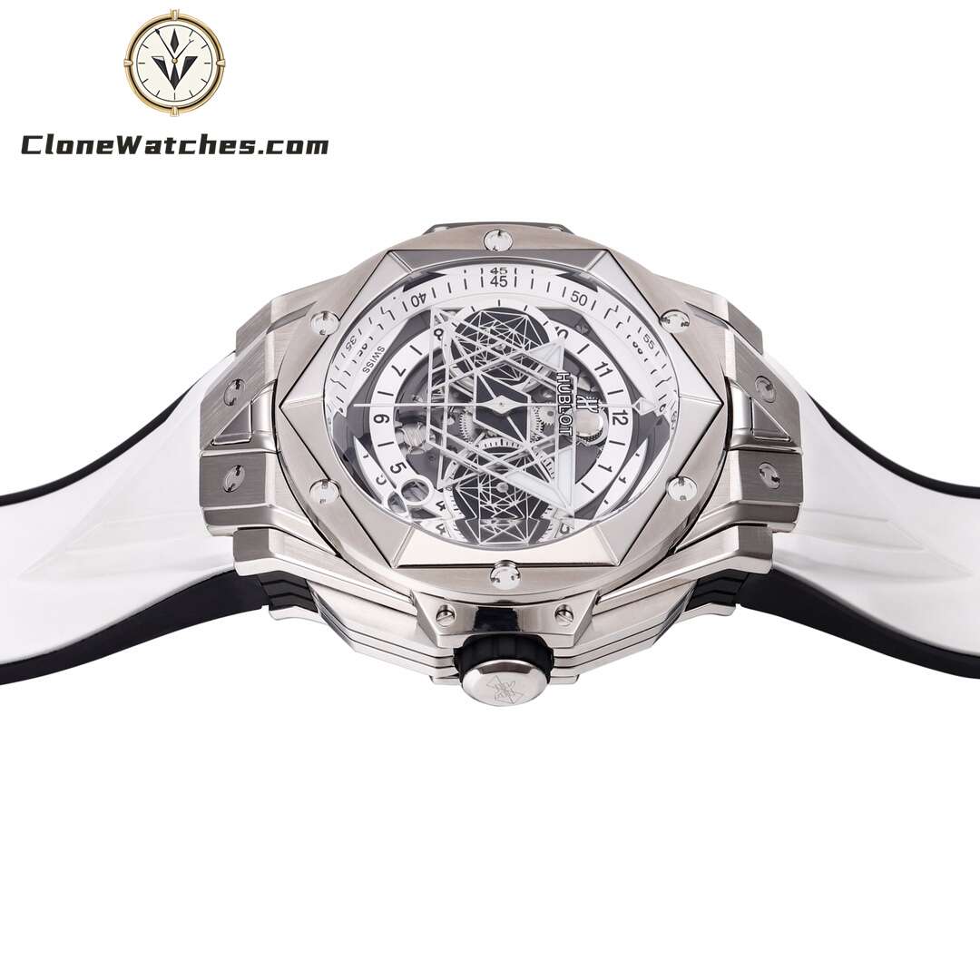 Hublot Super Clone Watches 1:1 Big Bang Unico Sang Bleu II 45MM TITANIUM WHITE 418.NX.2001.RX.MXM20