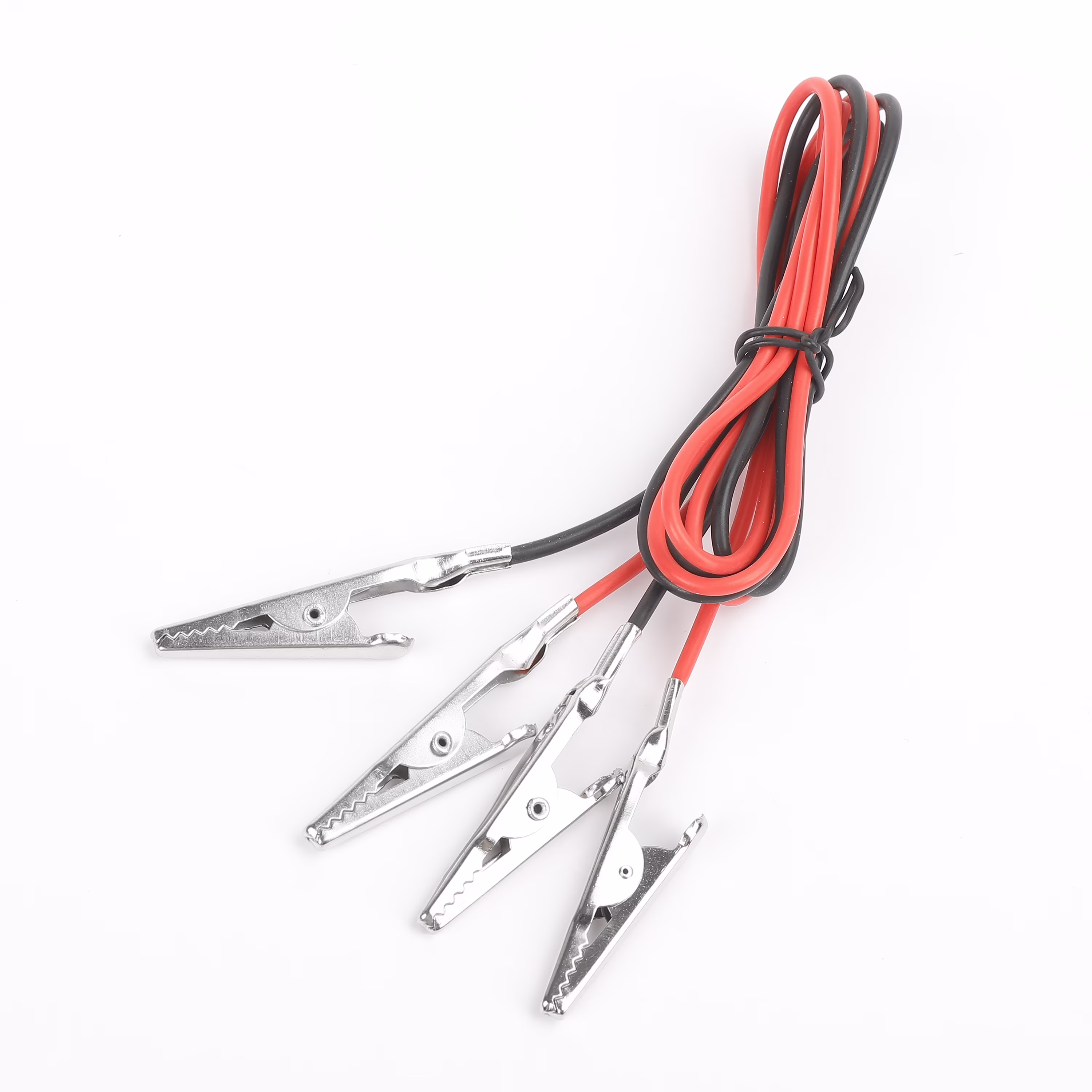 EverStart, 30-Inch Test Lead Black & Red, 4 Alligator Clips, 2 Electrical Wires, 22AWG