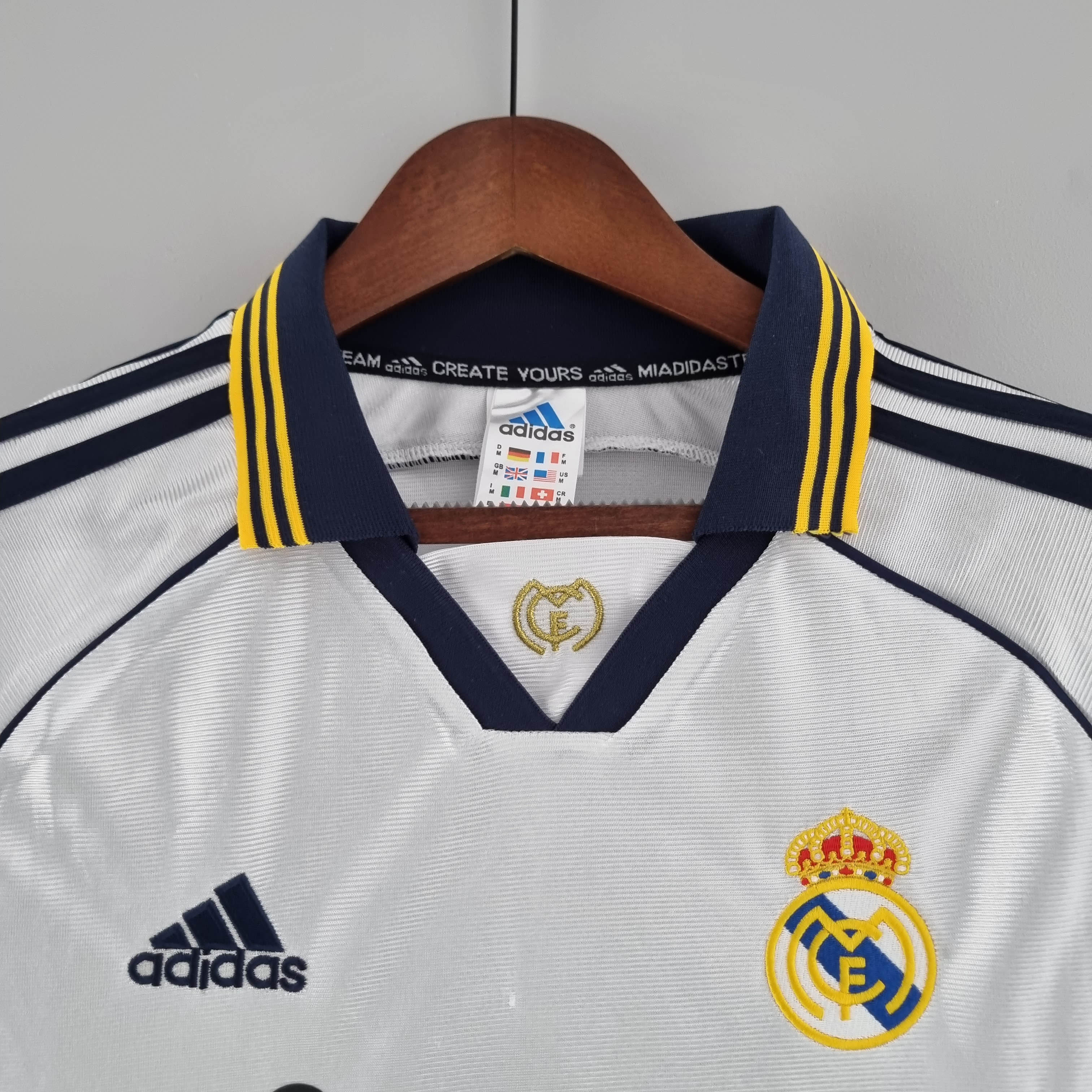 1998/2000 Real Madrid Home Retro Jersey - Fans Edition