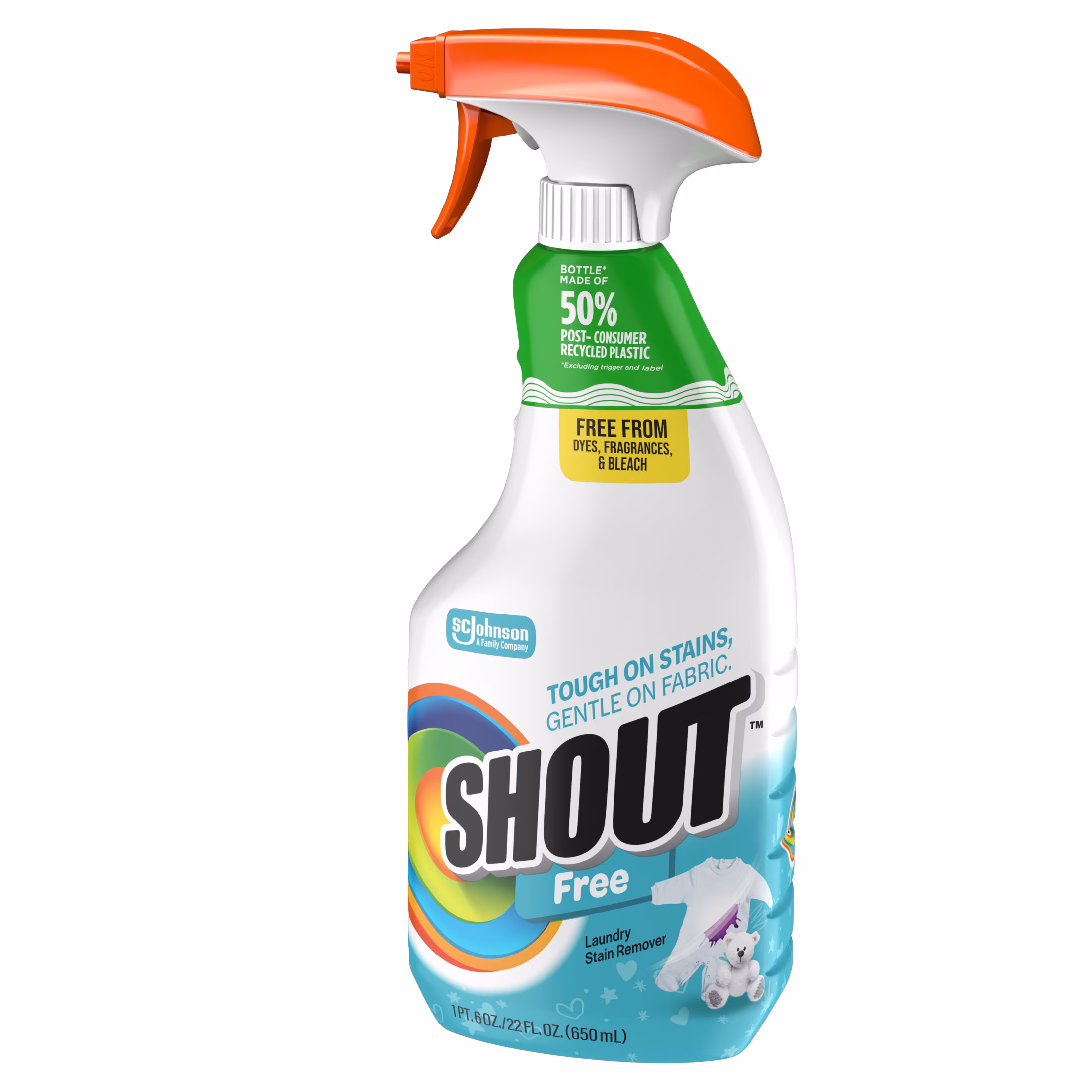Shout Free, Laundry Stain Remover, 22 fl oz