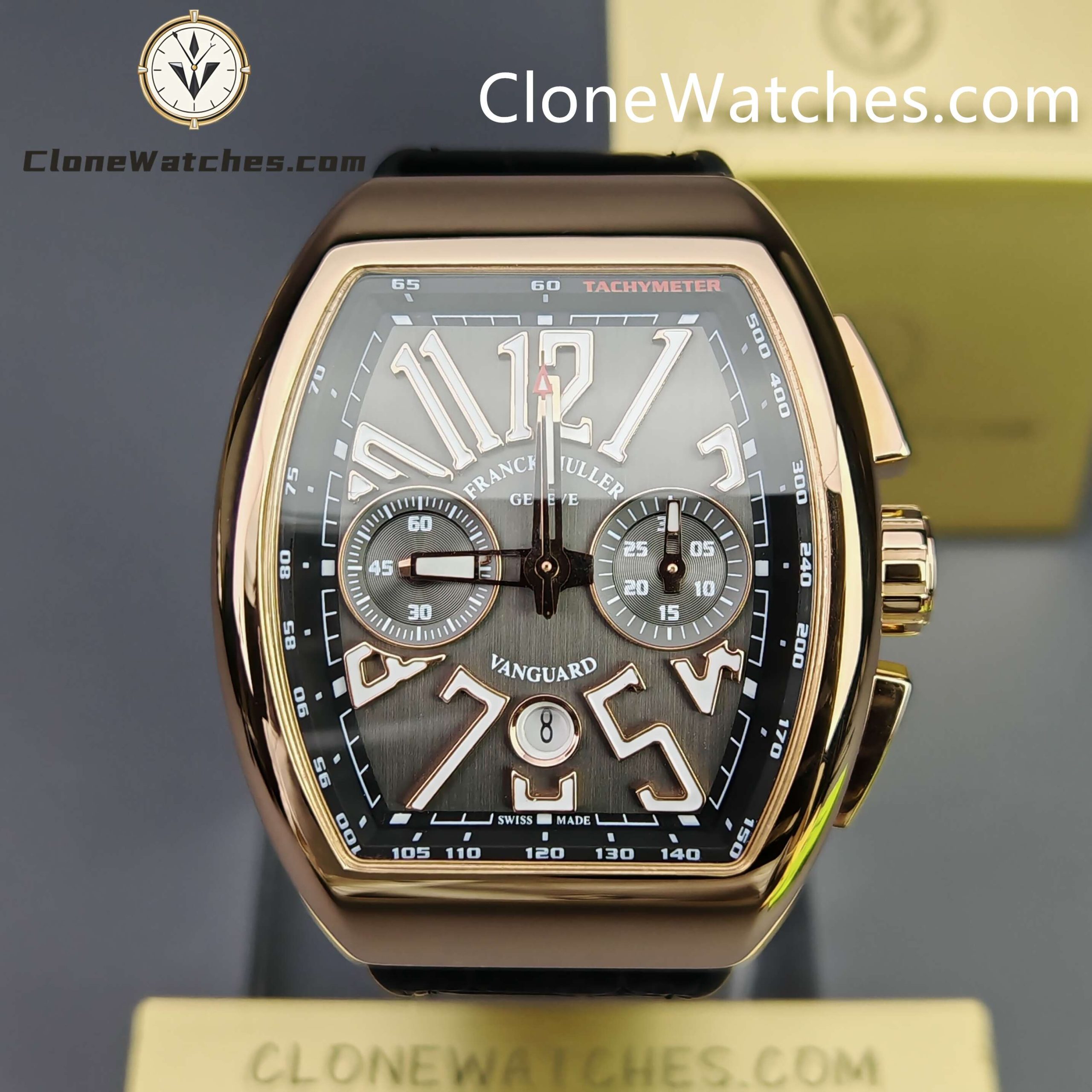 Franck Muller Super Clone Watches 1:1 Vanguard 45CCGLDBRNLD1 44MM