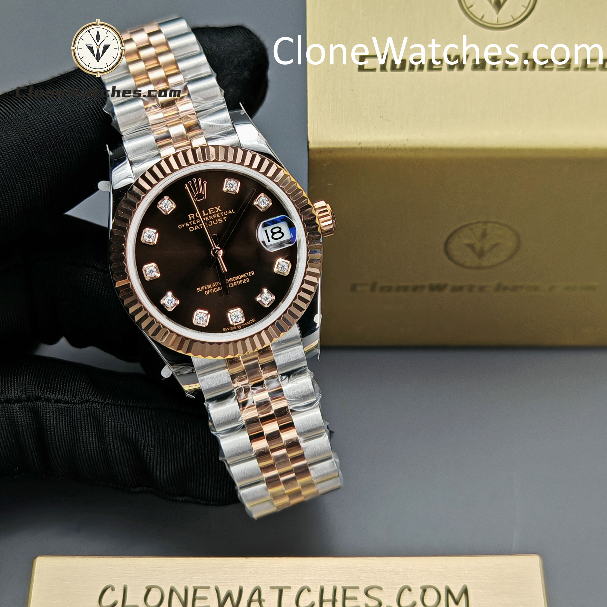 Rolex Super Clone Watches 1:1 DateJust m278271-0028 Jubilee 31MM 2236 Movement