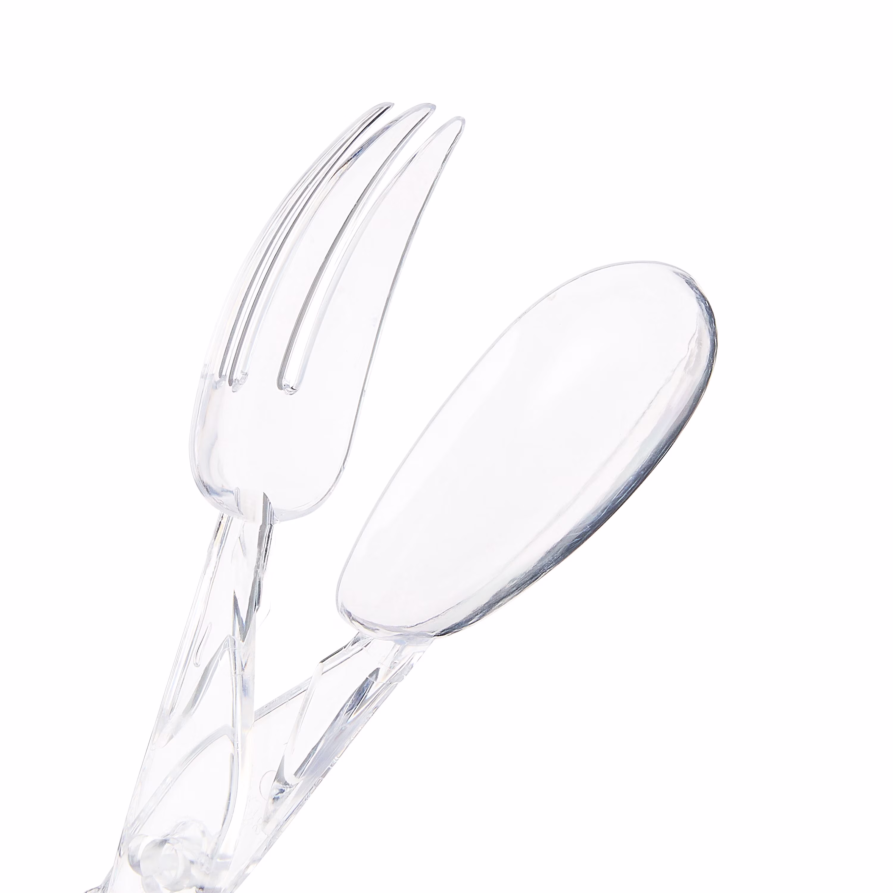 11 IN Clear Plastic Salad Tongs, by Way To Celebrate