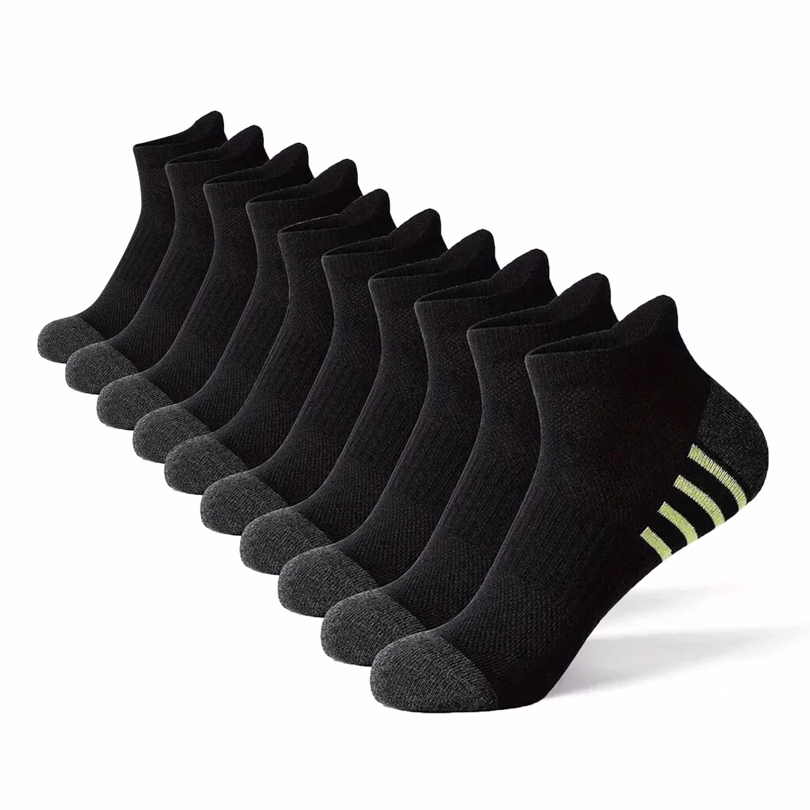 asjyhkr Mens Crew Socks Cotton Running Hiking Basketball Football Athletic Mid Calf Socks