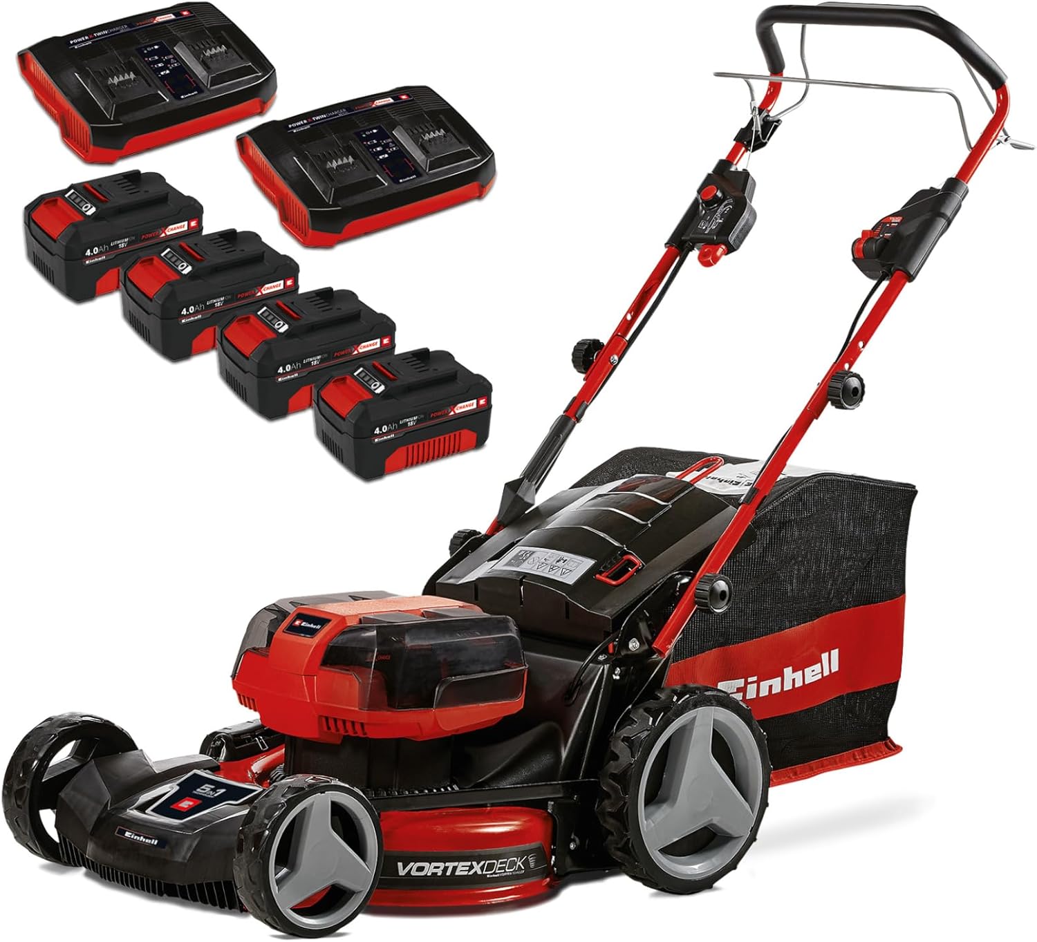 Tondeuse gazon sans fil GP-CM 36/47 S HW Li 36V largeur 47 cm autotractée moteur sans charbon 4 batteries