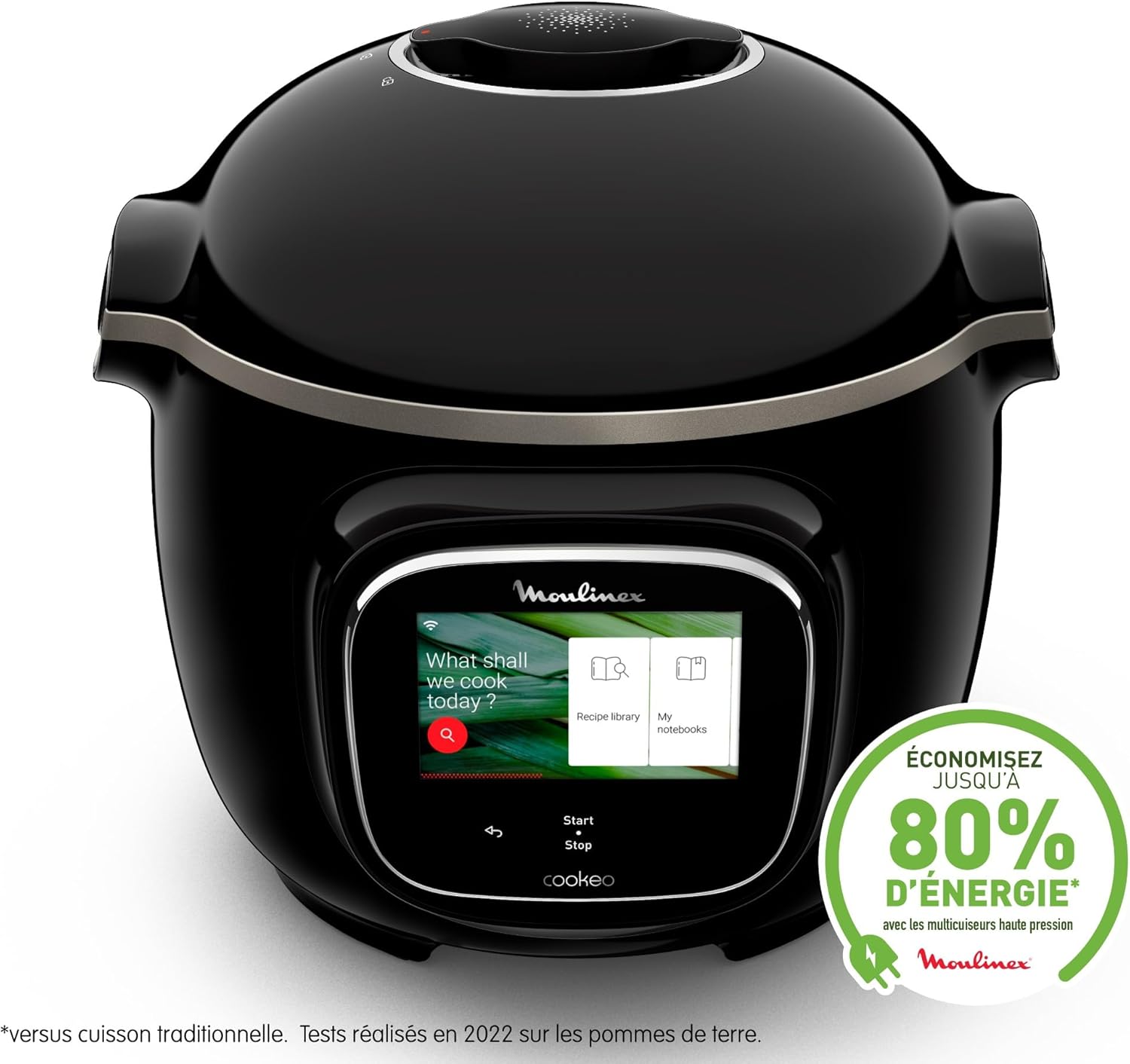 Multicuiseur Cookeo Touch Wifi 6L haute pression 250 recettes app