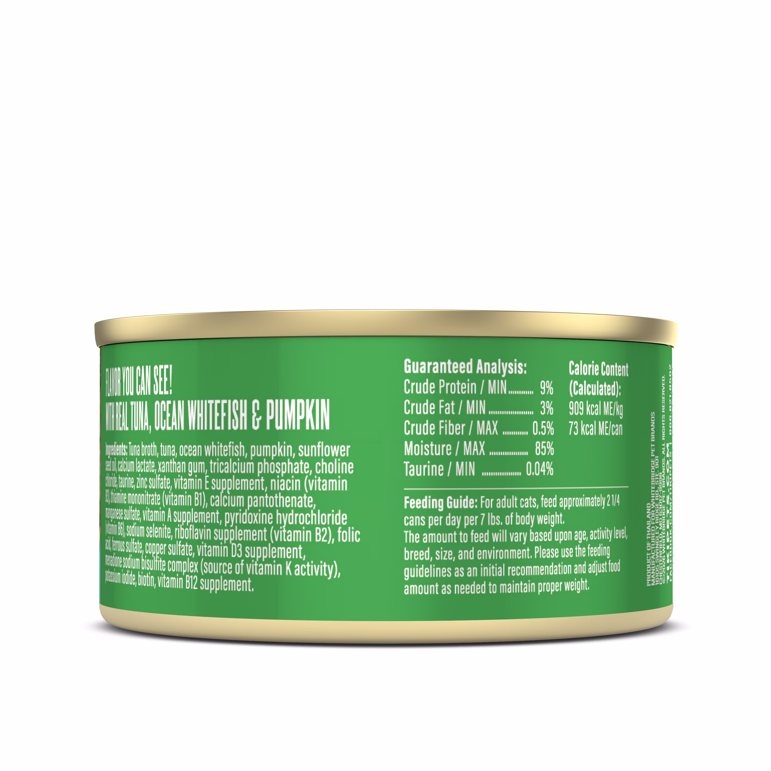 Tiki Cat Friends Tuna, Ocean Whitefish & Pumpkin, 2.8 oz. Can