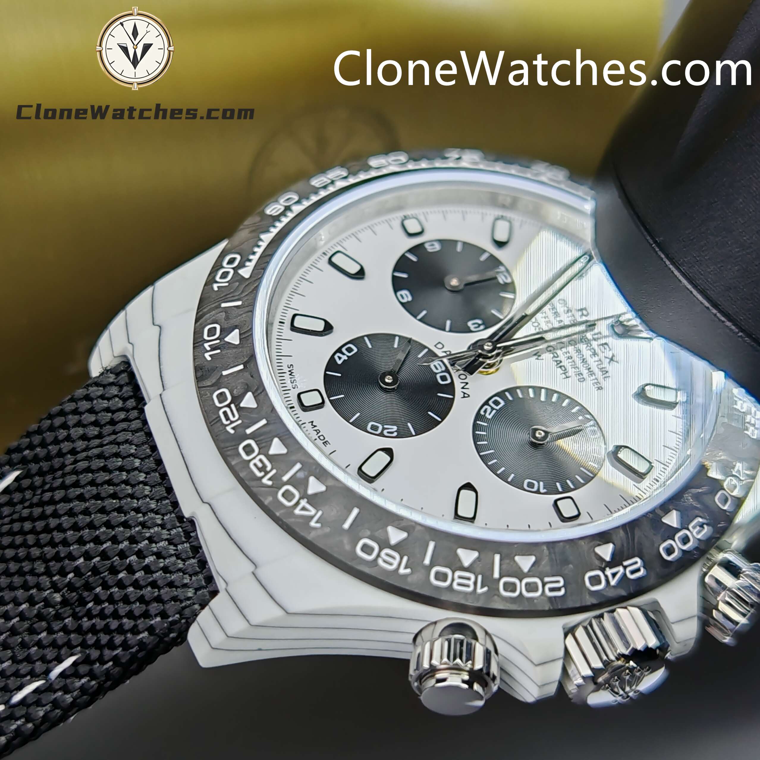 Modified Super Clone Watches 1:1 DiW Rolex Daytona IRBIS Quartz Fiber 41MM