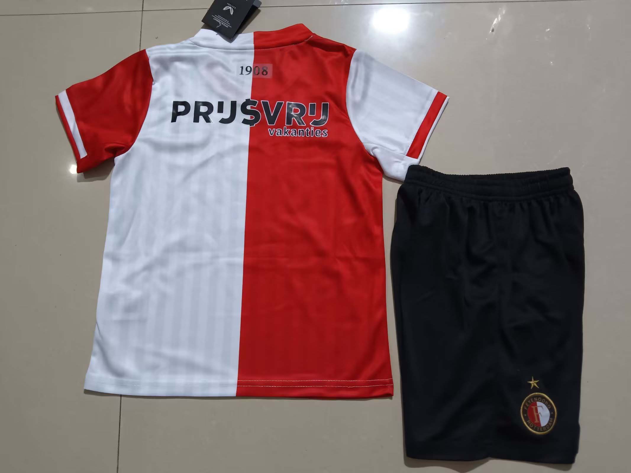 2023/2024 Feyenoord Rotterdam Home Football Shirt 1:1 Thai Quality Kids Size
