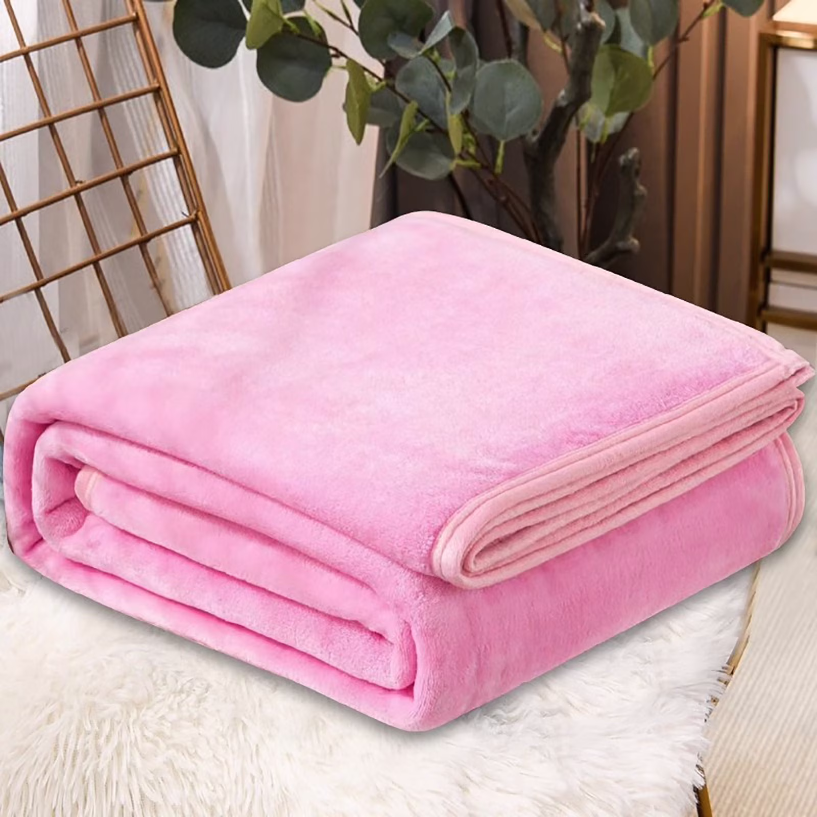 Throw Blanket Qwtwty Super Soft Warm Solid Warm Micro Plush Fleece Blanket Throw Rug Sofa Bedding 70x100cm