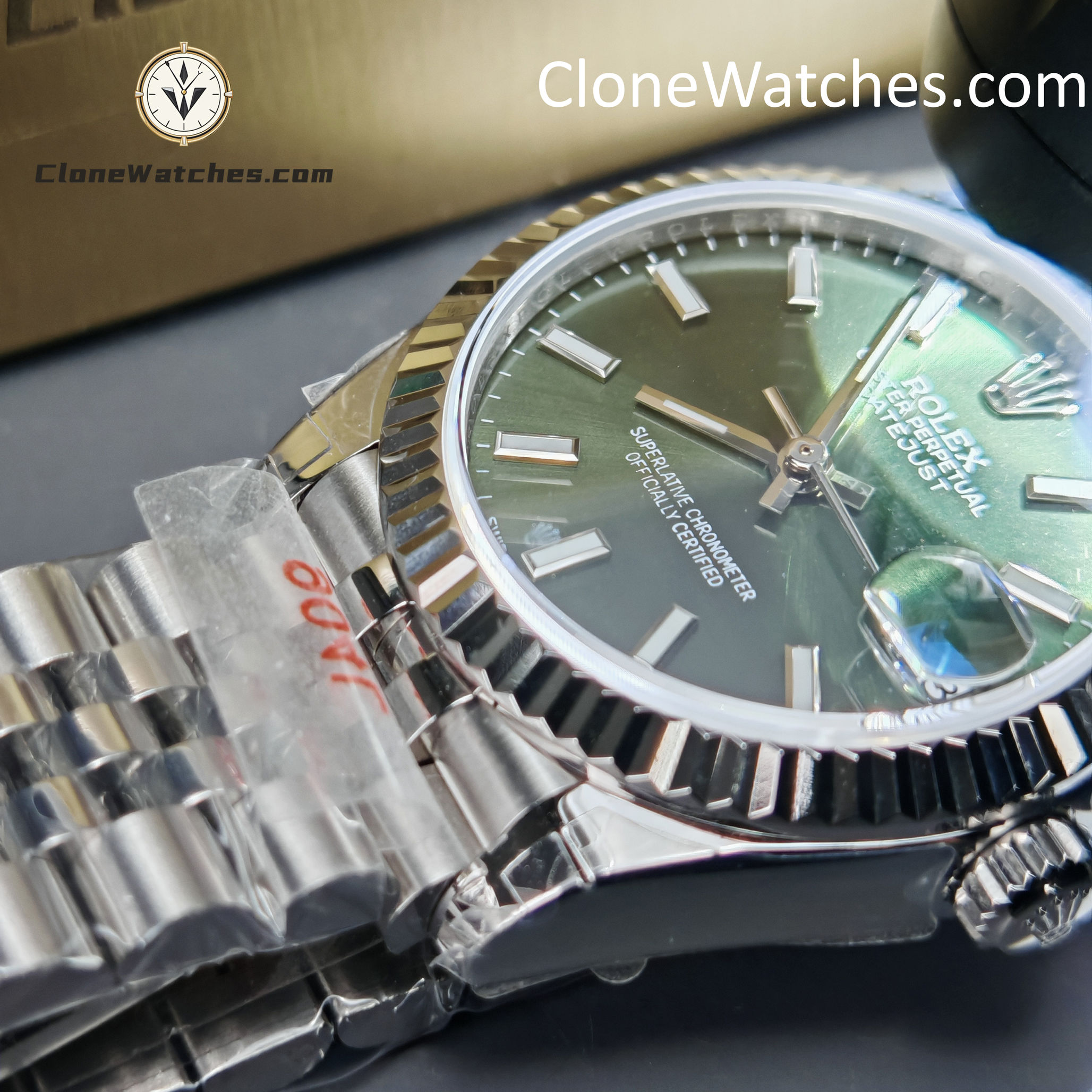 Rolex Super Clone Watches 1:1 DateJust Green Dial m278274-0018 Jubilee 31MM 2236 Movement