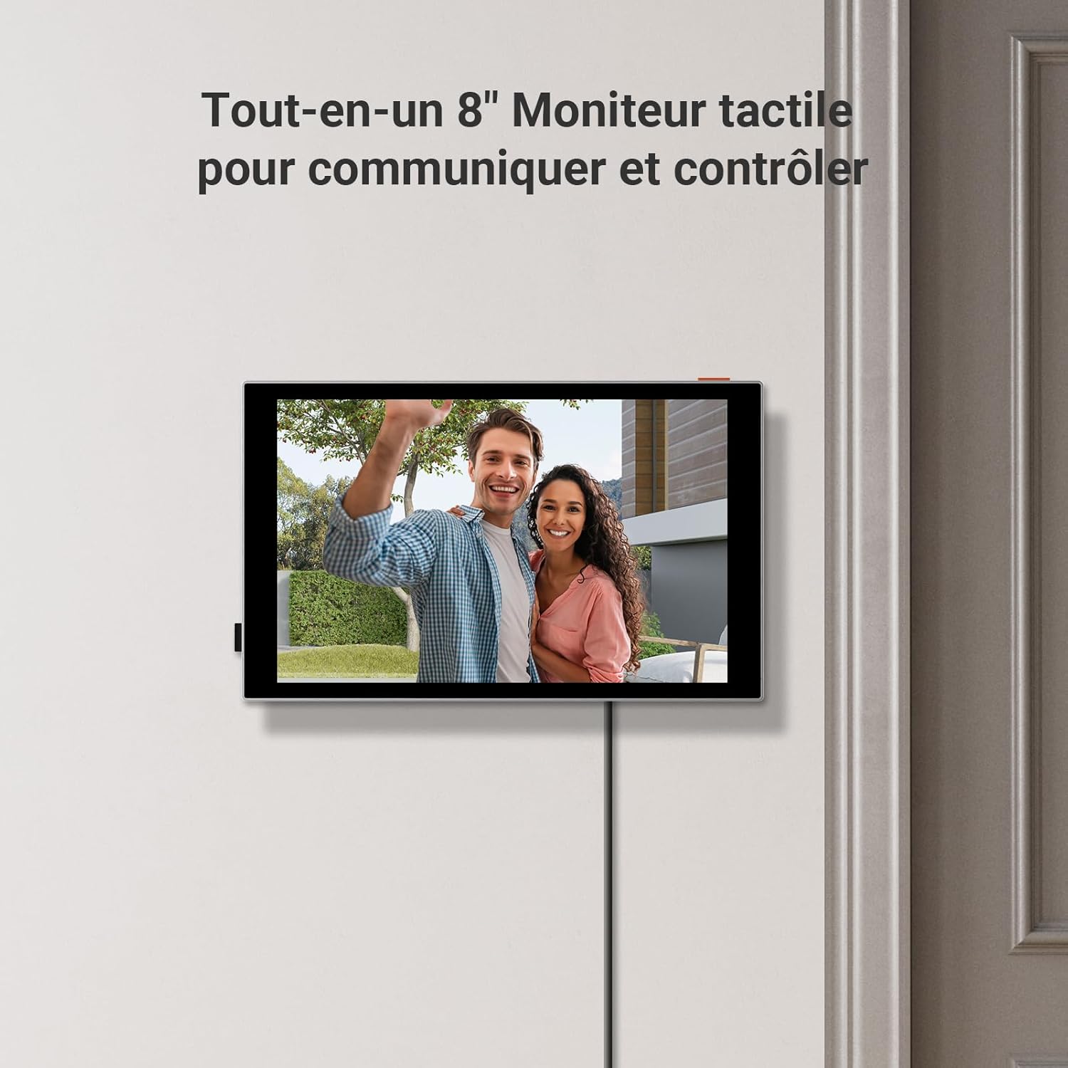 Visiophone connecté 4K écran 8 pouces reconnaissance paume visage étanche WiFi