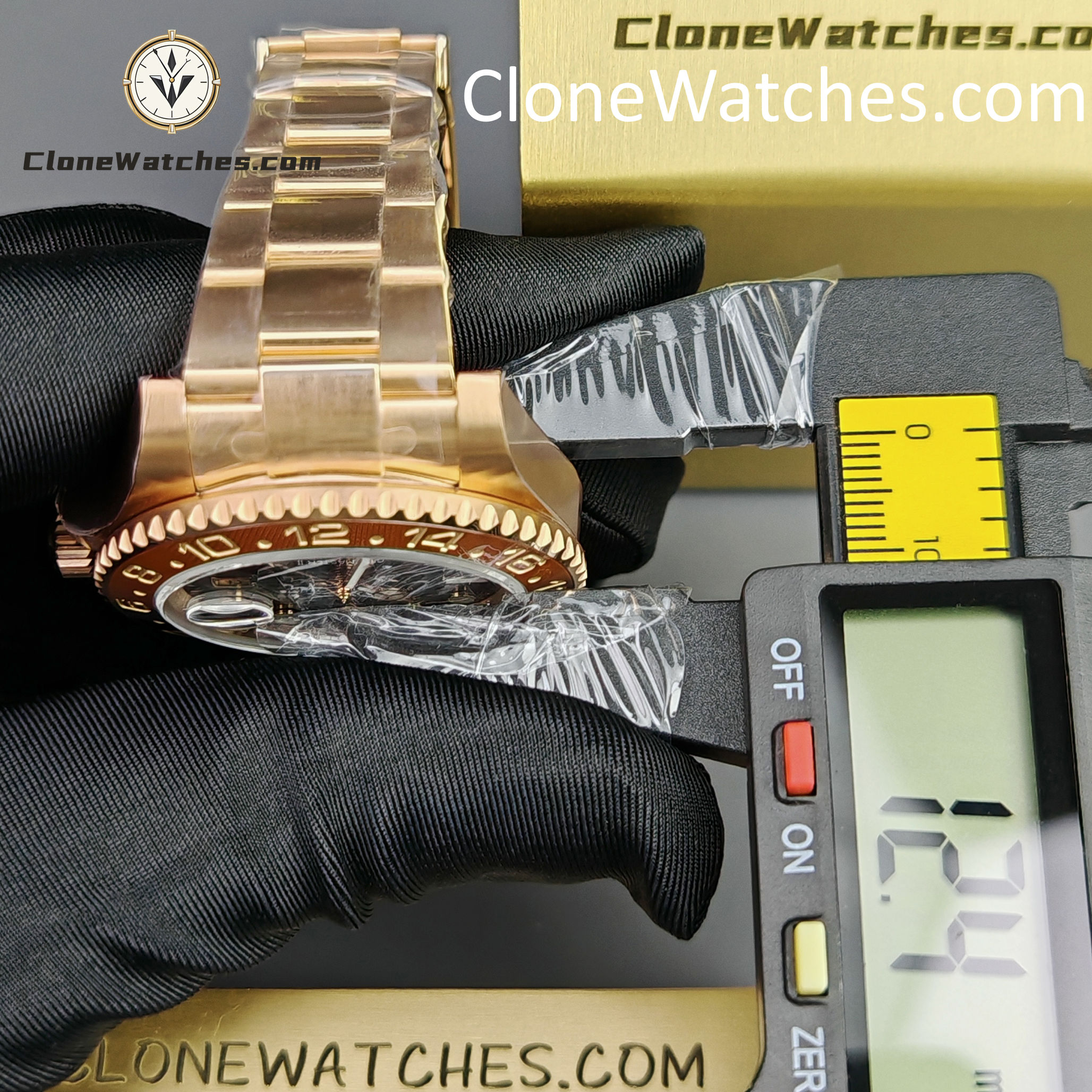 Rolex Super Clone Watches 1:1 GMT-Master II Rose Gold M126715CHNR-0002 Oyster 3285 Movement
