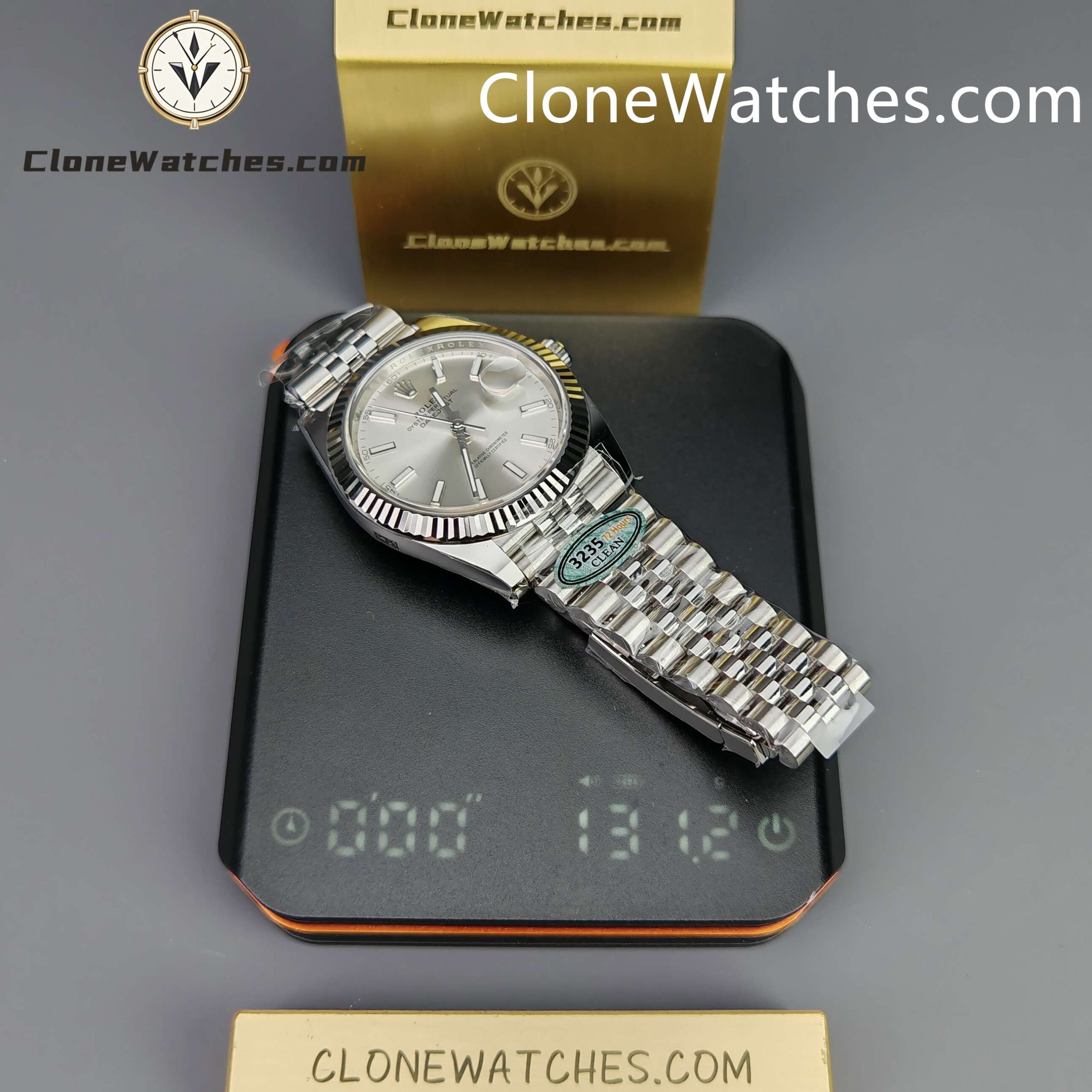 Rolex Super Clone Watches 1:1 DateJust Silver Dial m126334-0004 Jubilee 41MM 3235 Movement