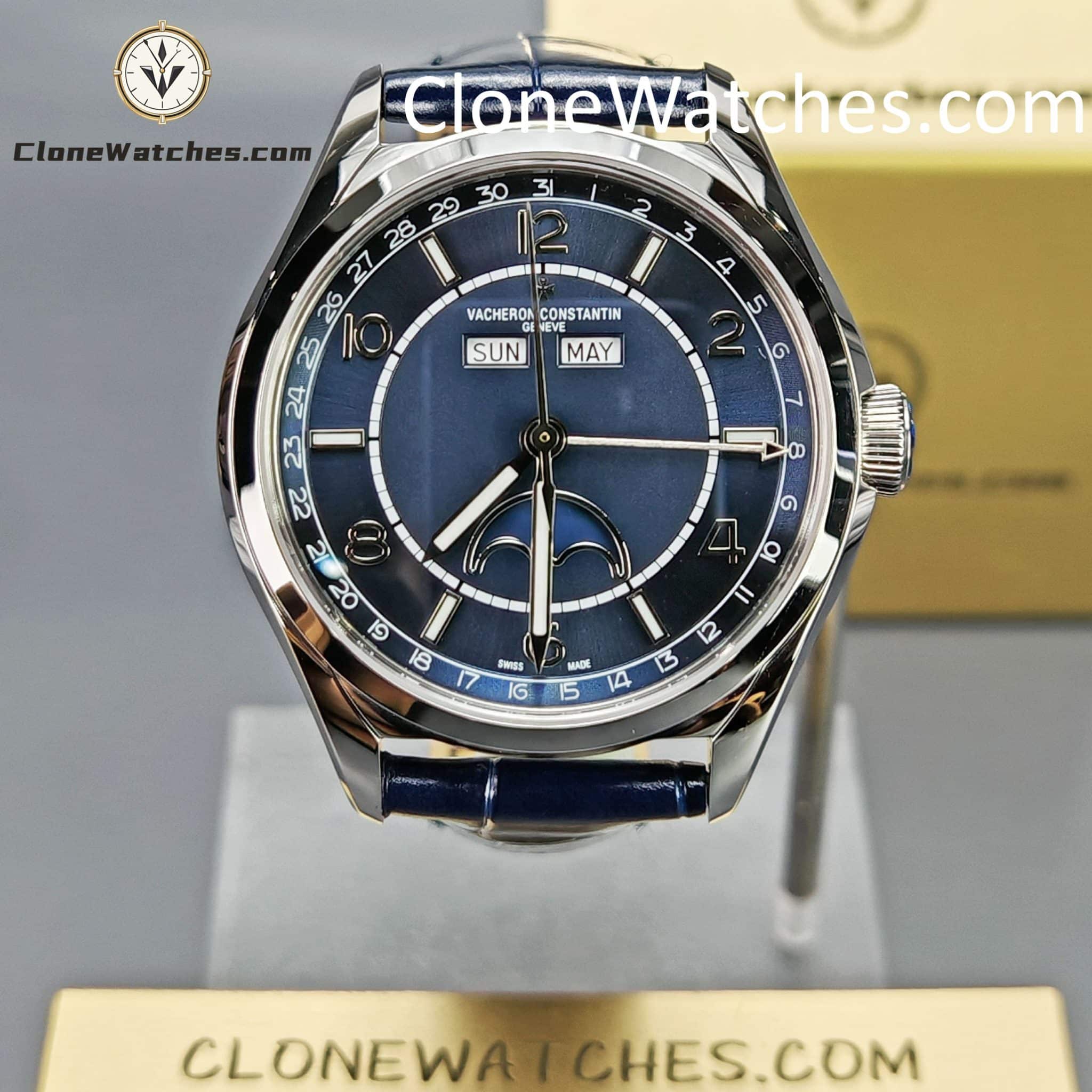 Vacheron Constantin Super Clone Watches 1:1 Fiftysix 4000E/000A-B548 Blue Dial