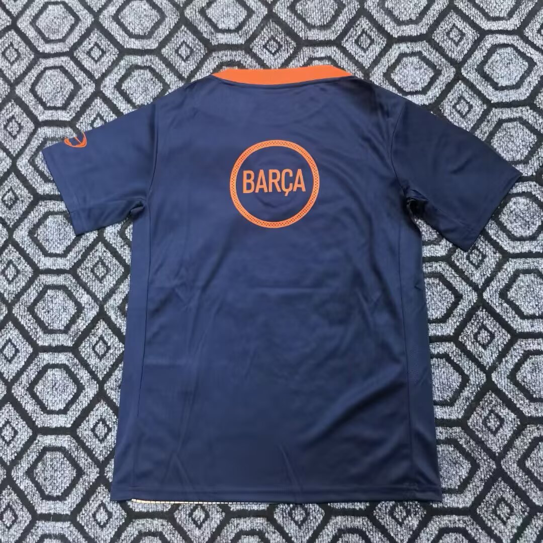 2025-26 Barcelona Pre-Match Second Away Shirt - Short Sleeve Fans Edition