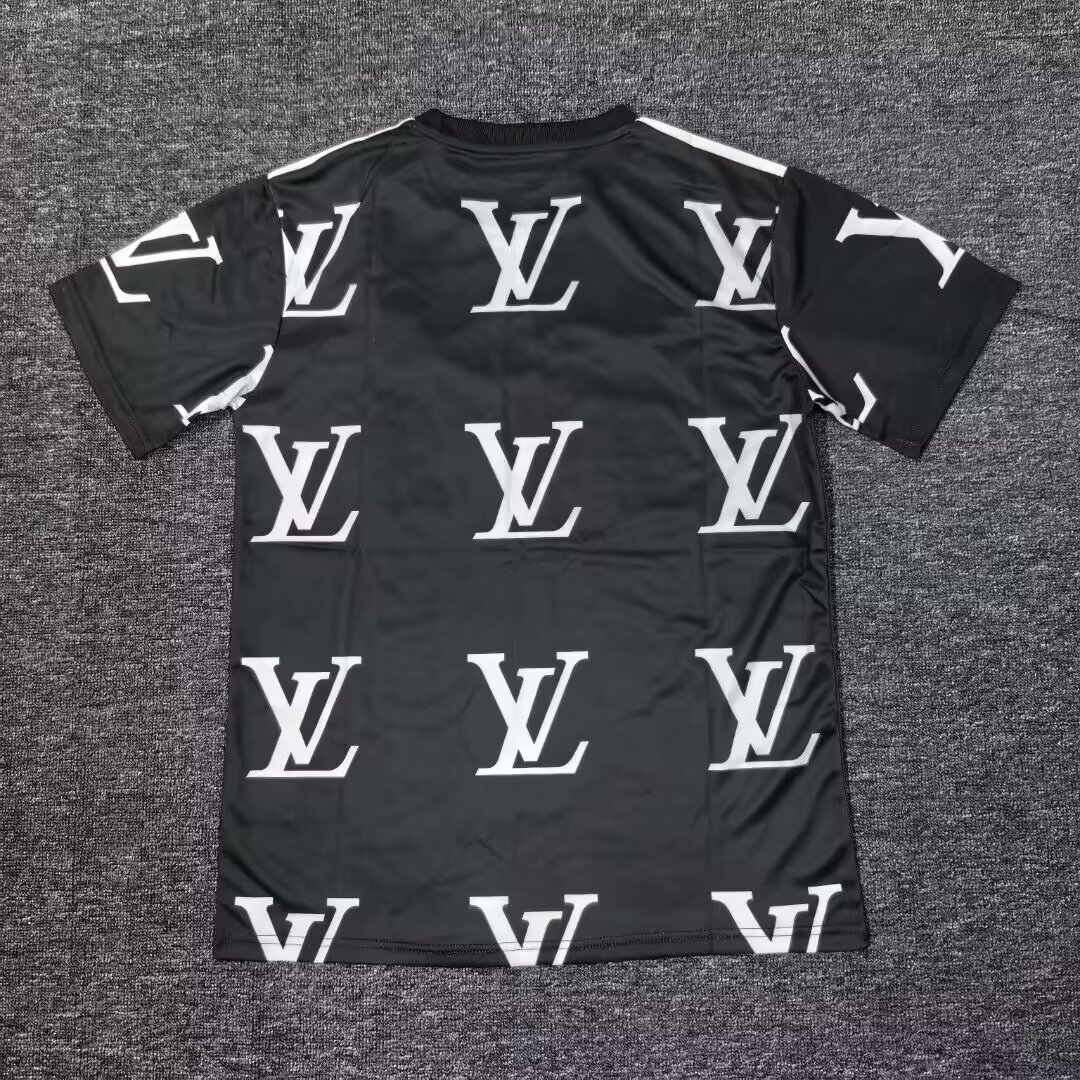 2025-26 Real Madrid LV co-branded black jersey - fan version