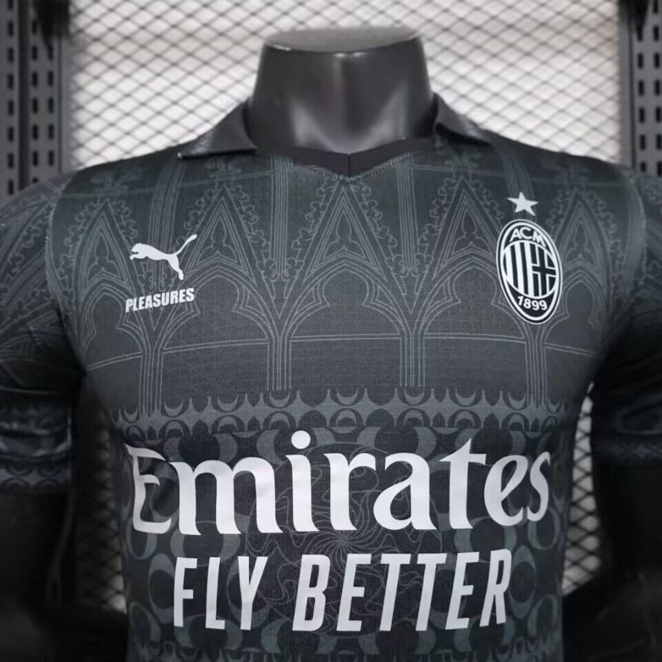 2023-2024.AC Milan fourth away joint player version jersey