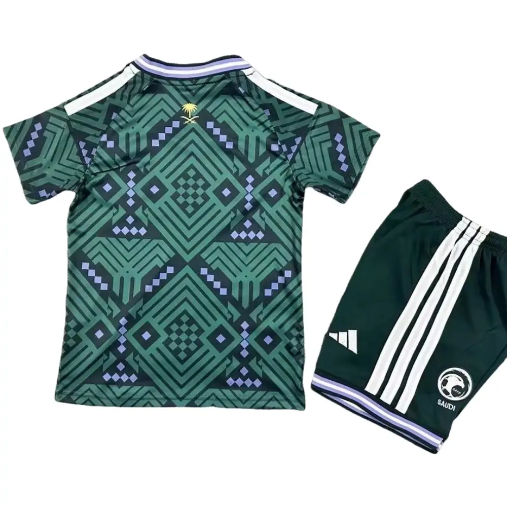 2026 World Cup Saudi Arabia Home Kit - Short Sleeve Children's suit Fans Edition