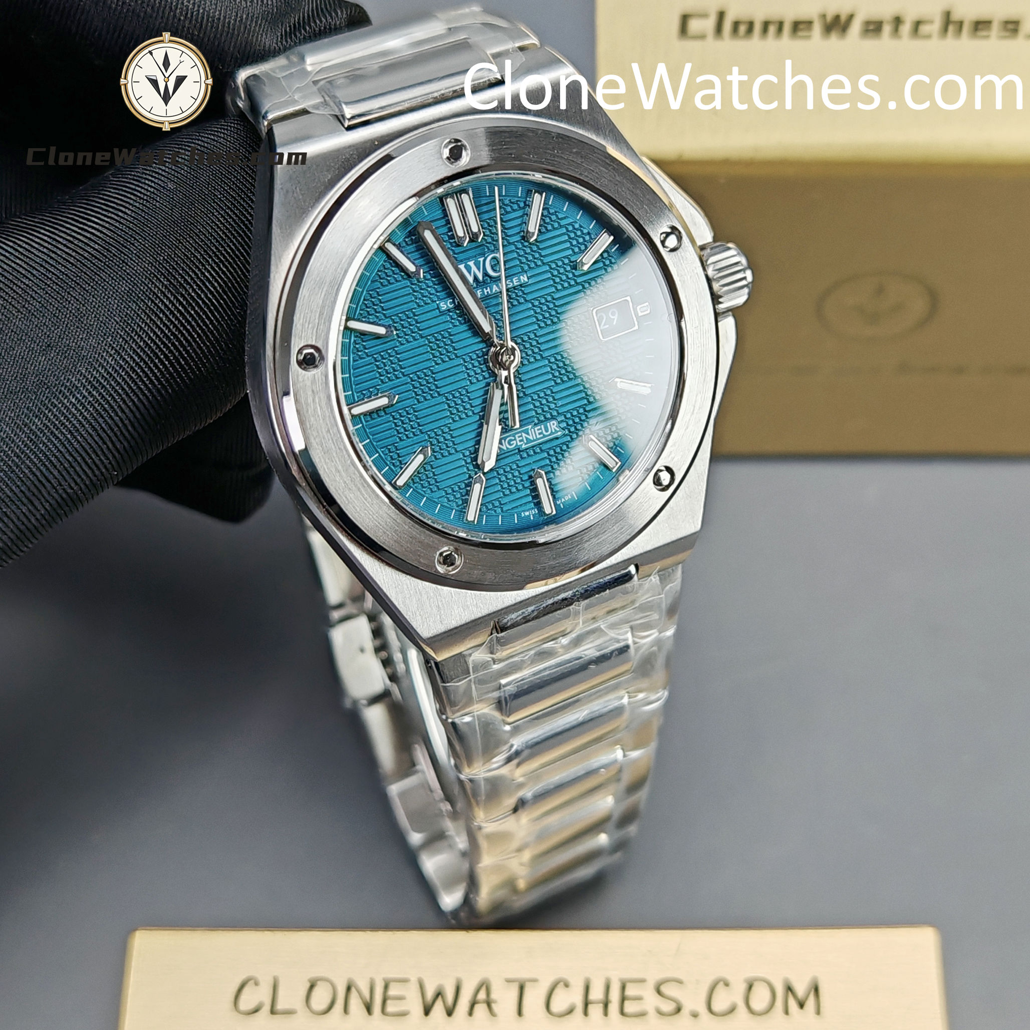 IWC Super Clone Watches 1:1 IW328903 Ingenieur Automatic 40 Aqua Dial