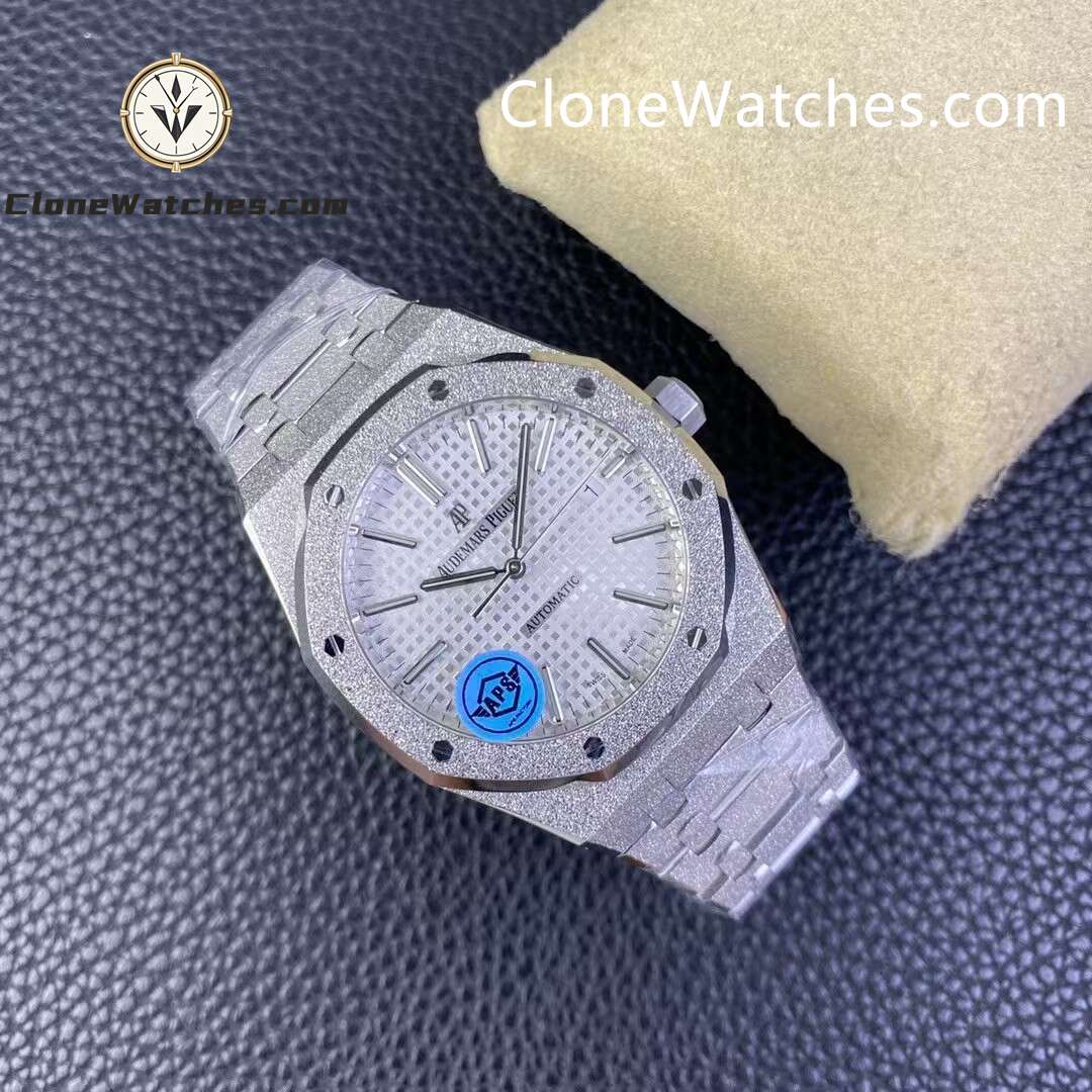 Audemars Piguet Super Clone Watches 1:1 Royal Oak Frost 15400 White Dial