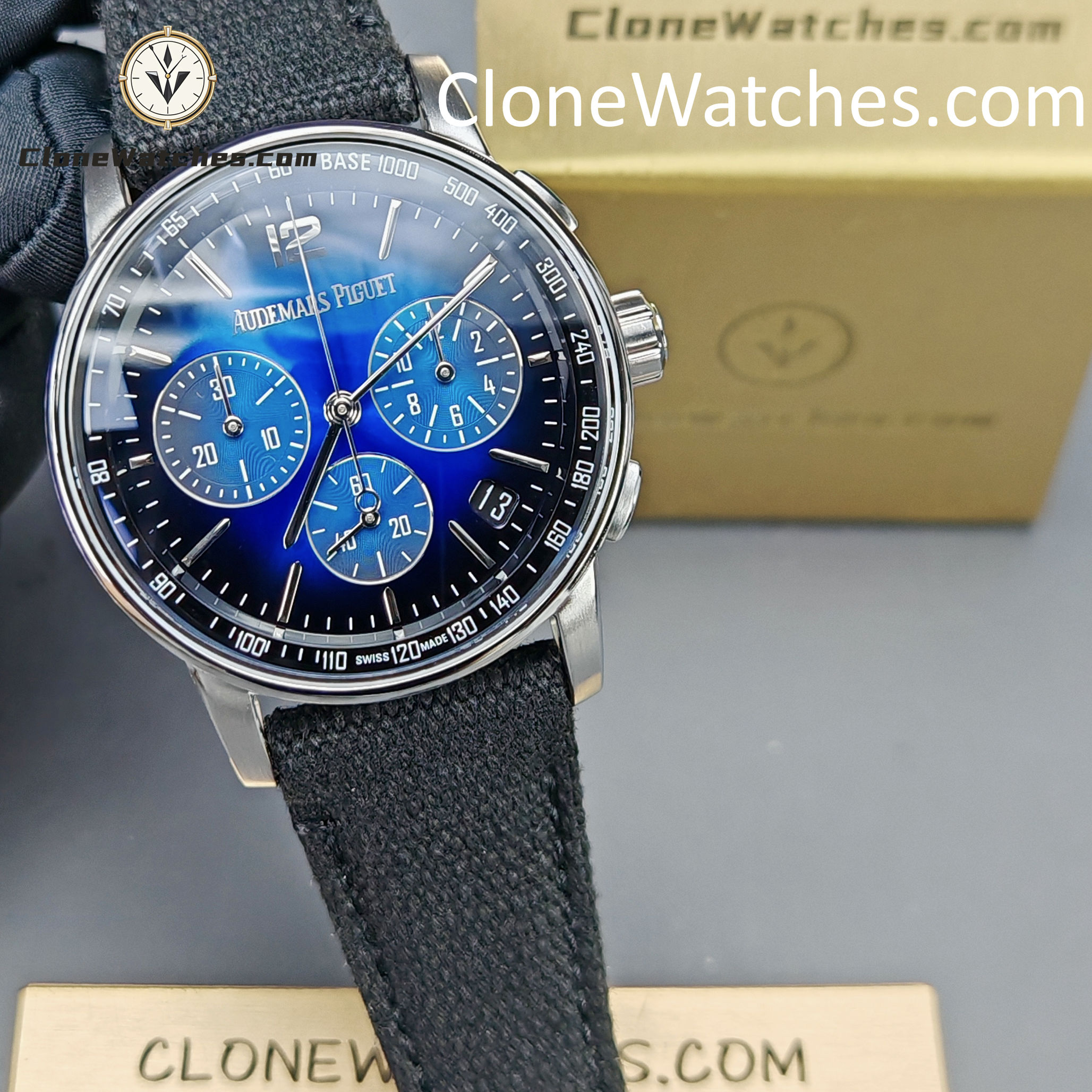Audemars Piguet Super Clone Watches 1:1 Code 11.59 Smoky Blue Dial 26393BC 41mm