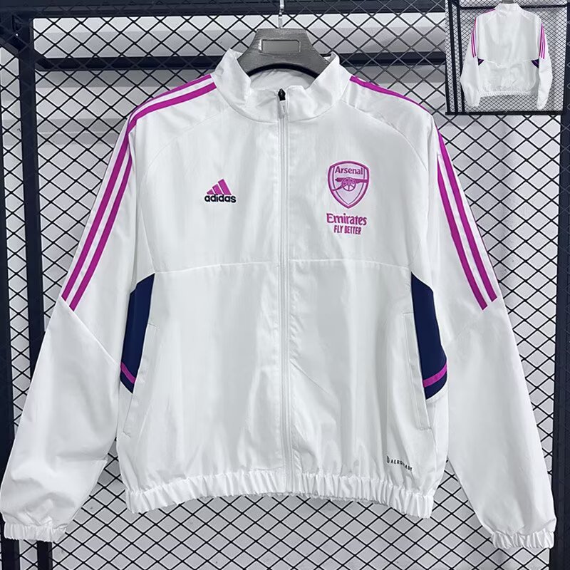 2025/26 Arsenal casual zipper vintage trench coat