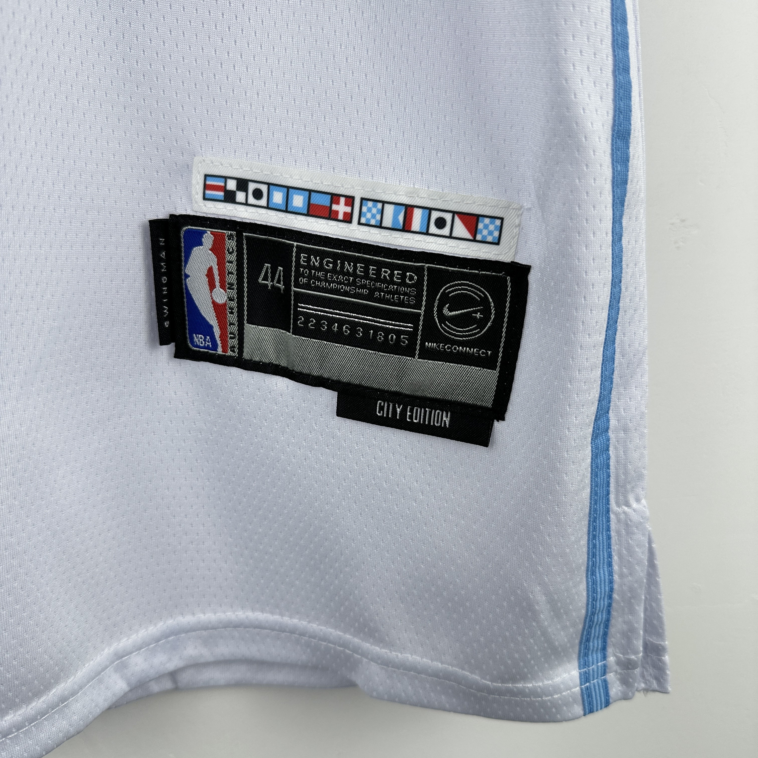 Embroidery 25th season Clippers White No. 1 Harden