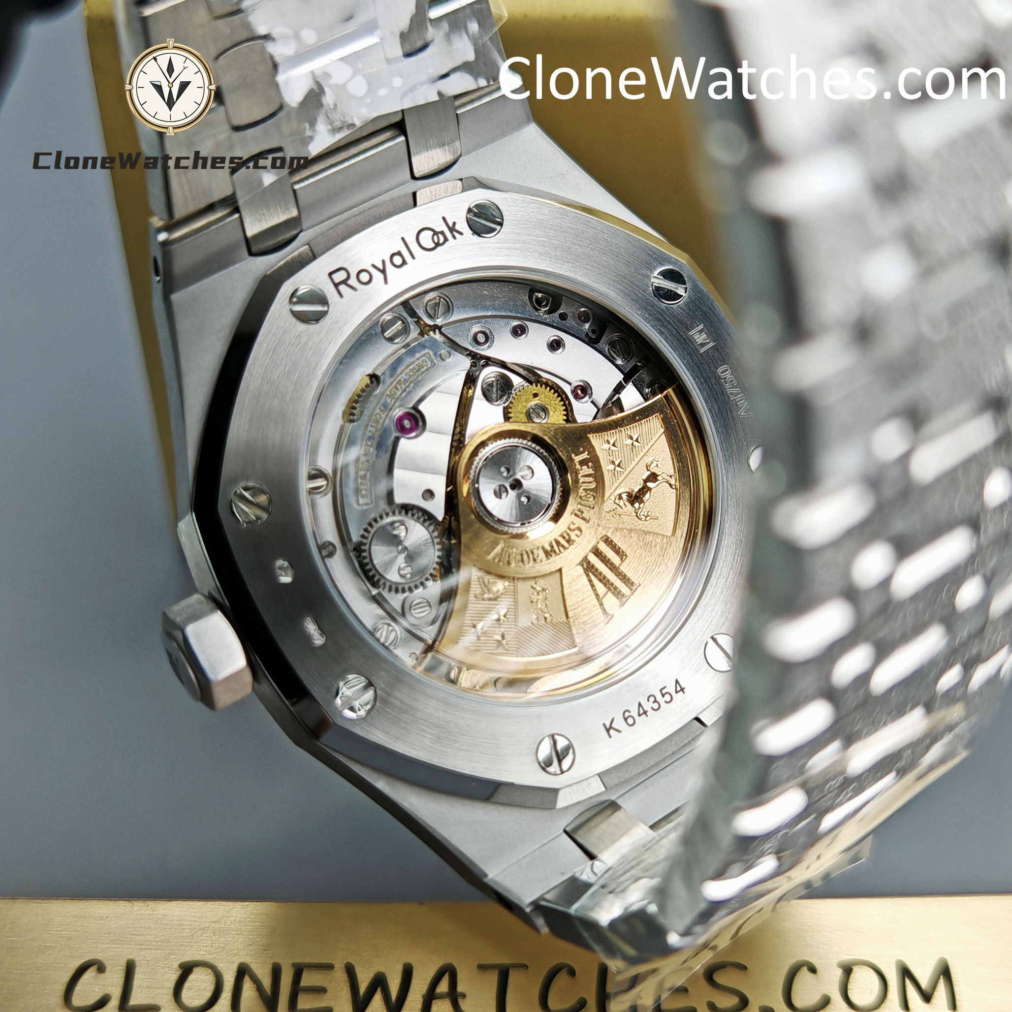 Audemars Piguet Super Clone Watches 1:1 Royal Oak Frost 15454BC Black Dial 37mm