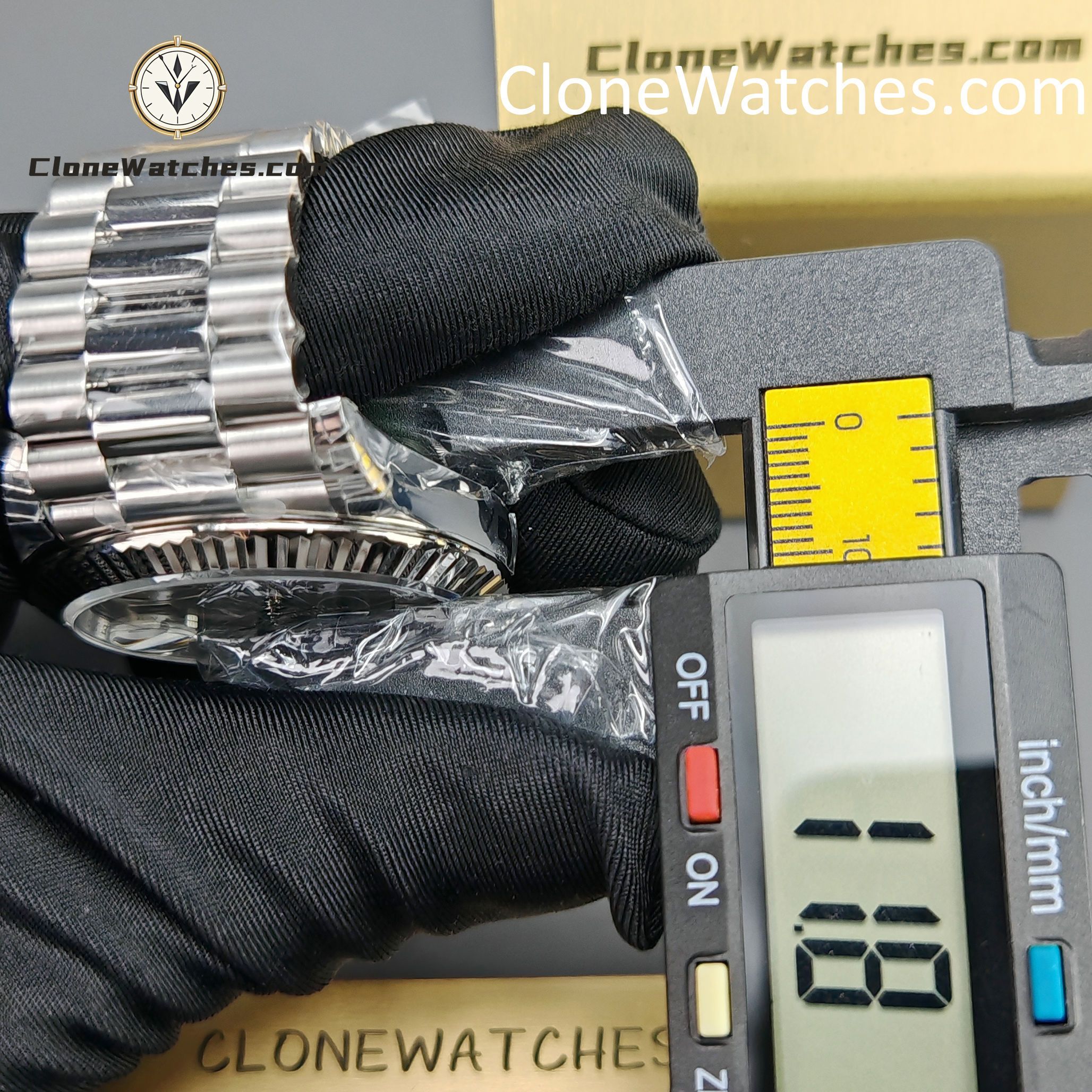Rolex Super Clone Watches 1:1 Day Date Gray Dial 40mm m228239-0060 Presidential Bracelet VSF Version 3255 Movement