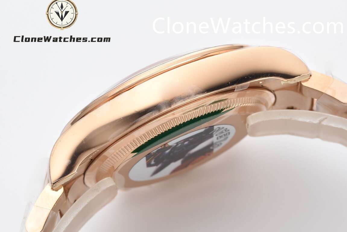 Rolex Super Clone Watches 1:1 Daytona Black Diamond Dial Rose Gold 126505G 4131 Movement