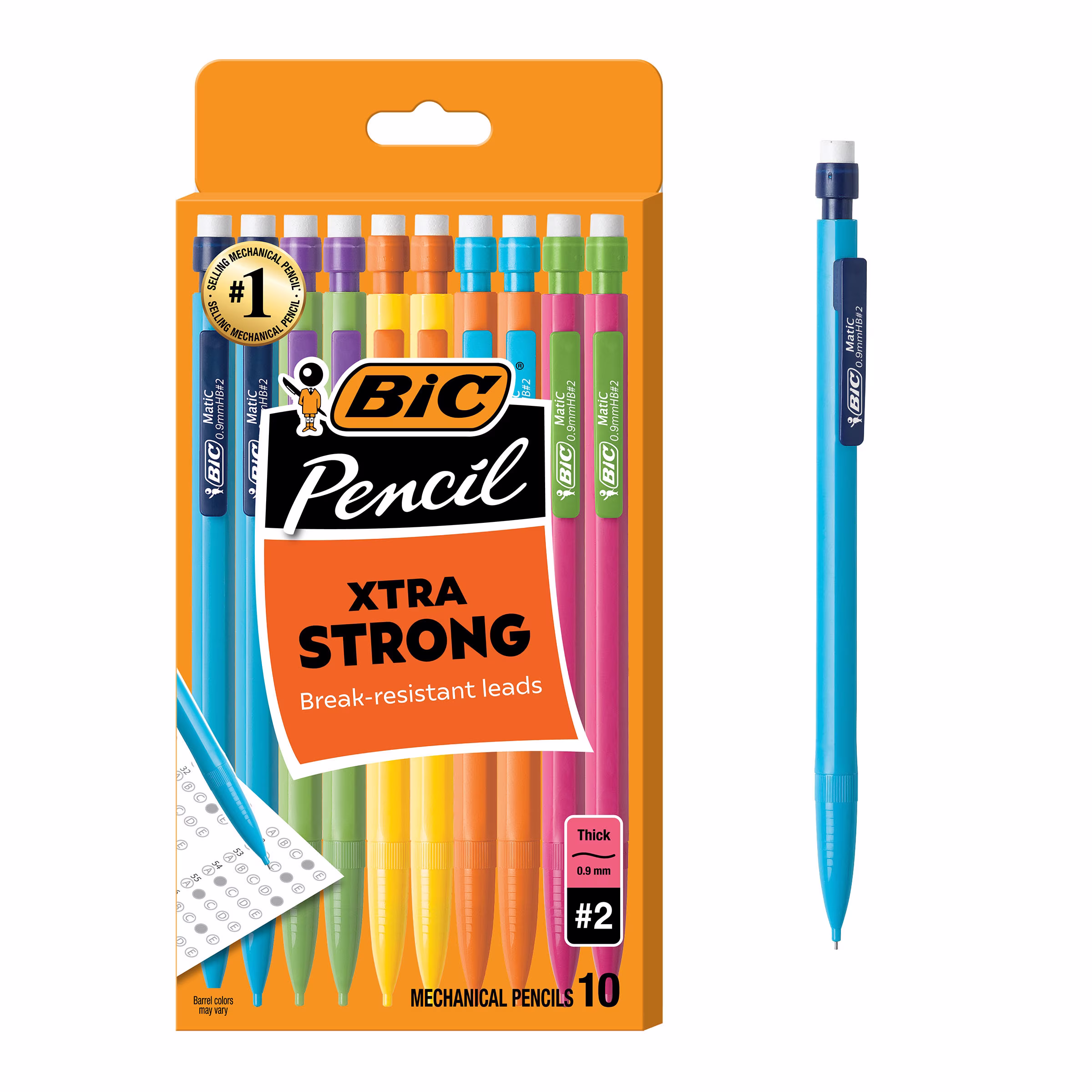 BIC Xtra Strong Mechanical Pencil, 0.9 mm, 10 Count