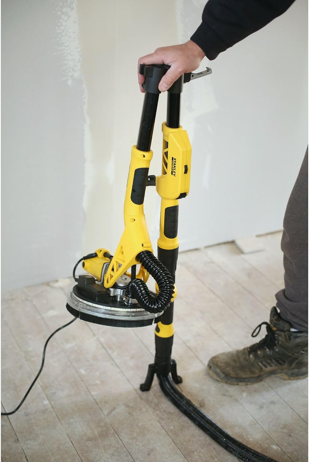 Ponceuse plâtre 750 W 225 mm avec sac et disque abrasif