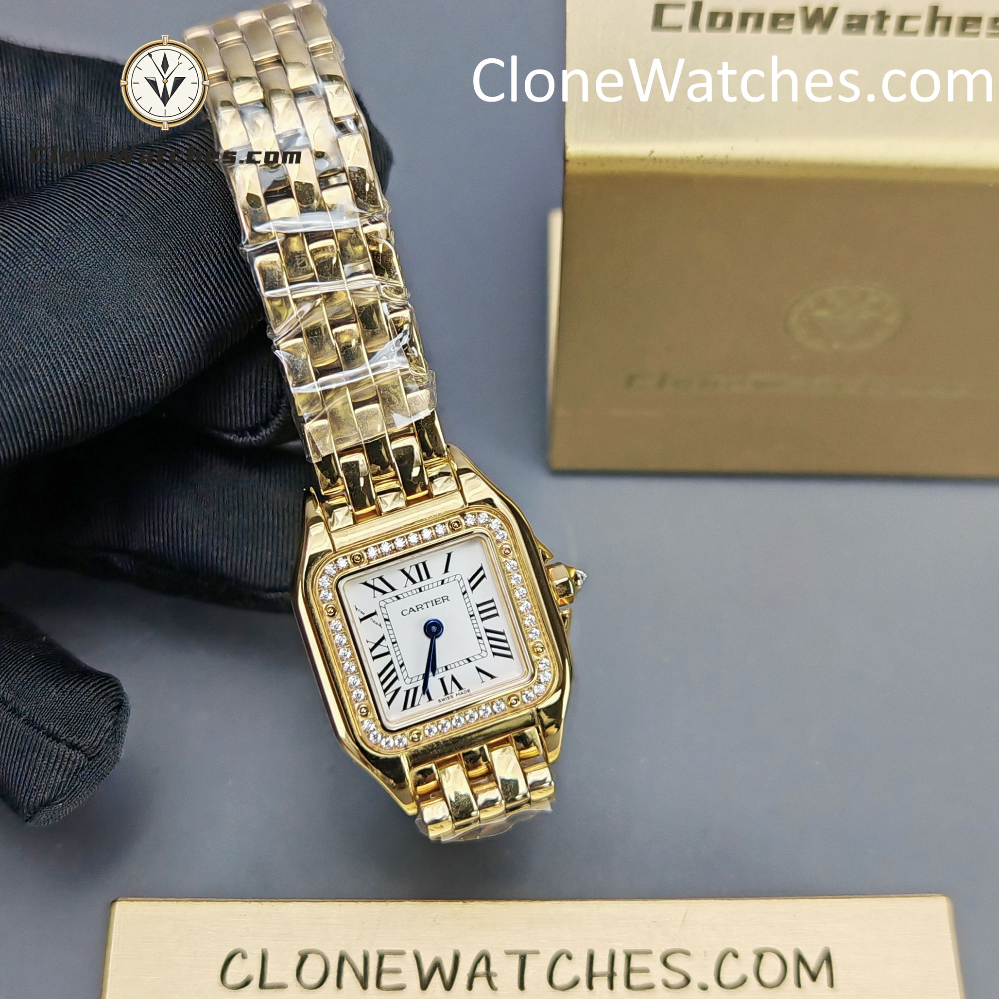 Cartier Super Clone Watches 1:1 PANTHÈRE DE CARTIER White Dial 22mm x30mm WJPN0067