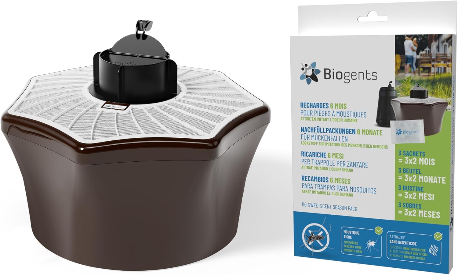Piège extérieur anti moustiques avec recharge 6 mois