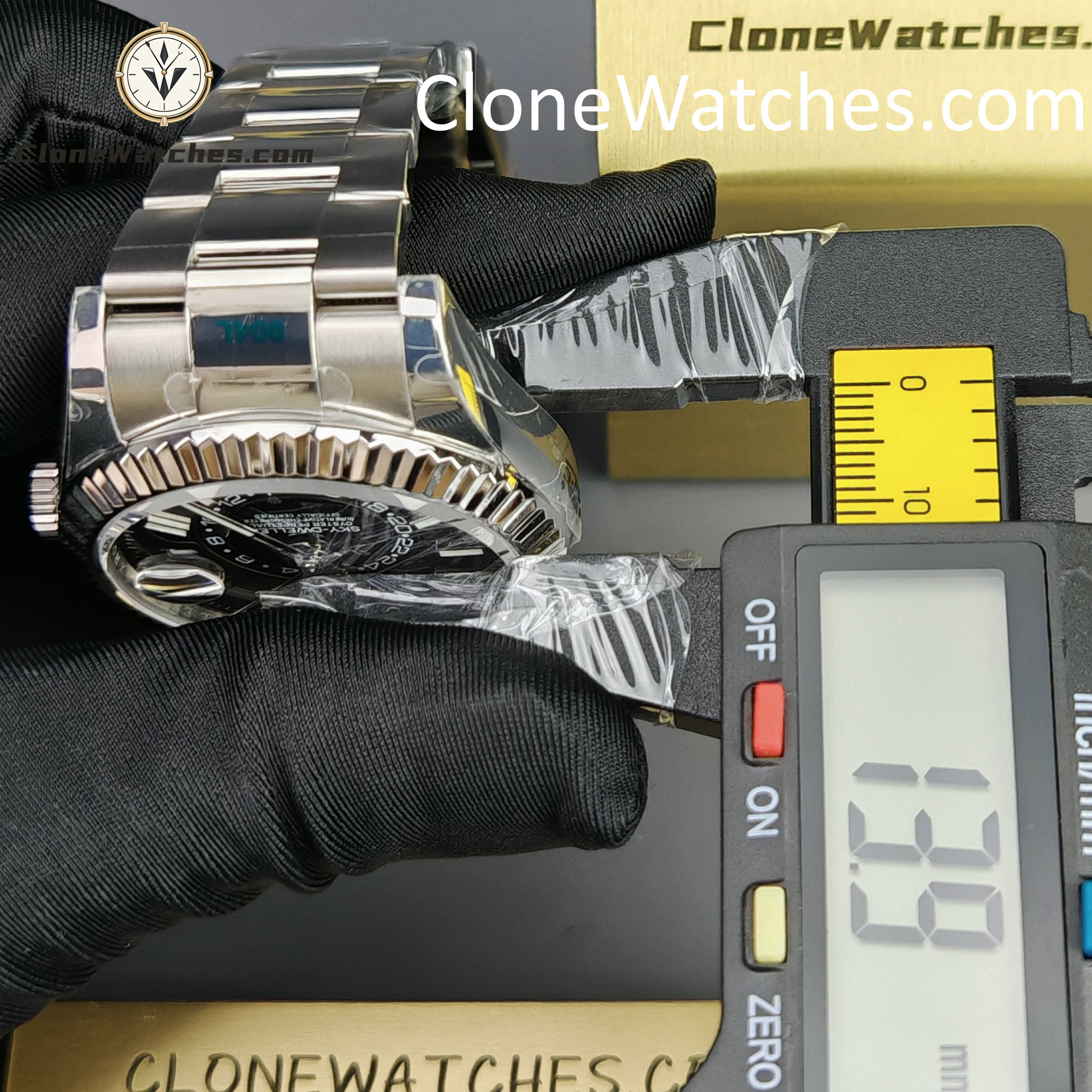 Rolex Super Clone Watches 1:1 Sky Dweller Black Dial Oyster m336934-0007 9002 Movement