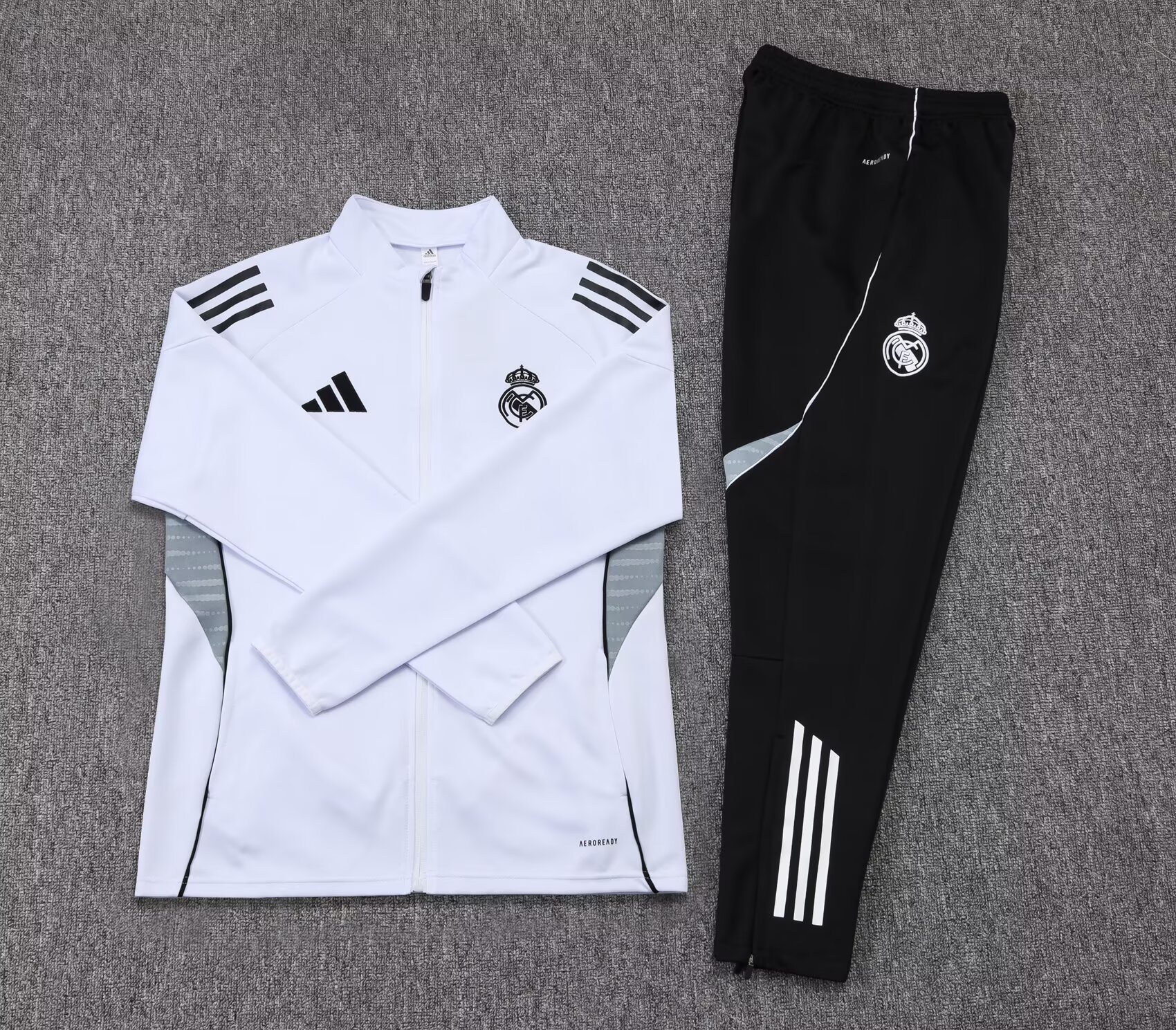 2025/26 Real Madrid White Jacket Tracksuit