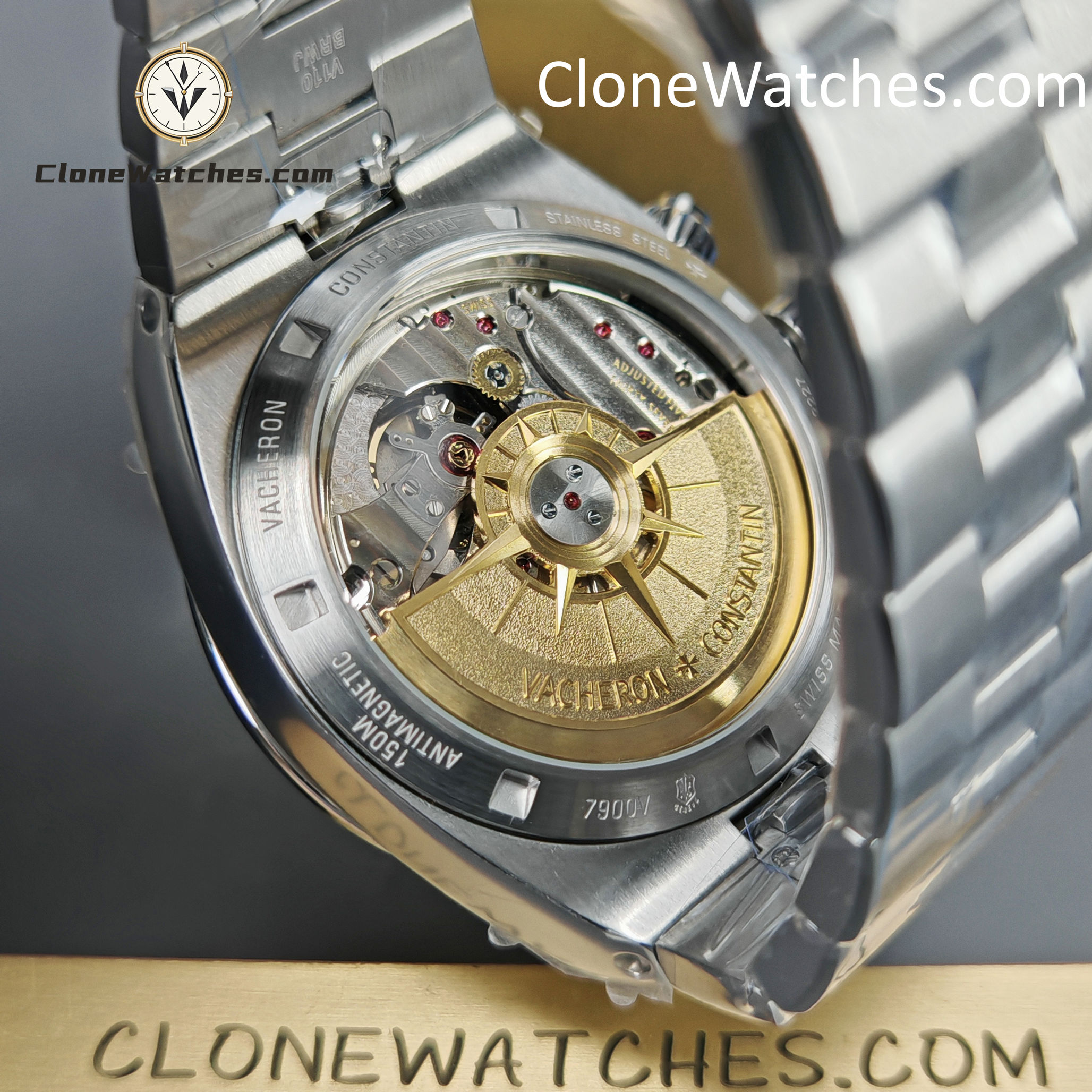 Vacheron Constantin Super Clone Watches 1:1 Overseas Dual Time 7920V/210A-B334 Blue Dial