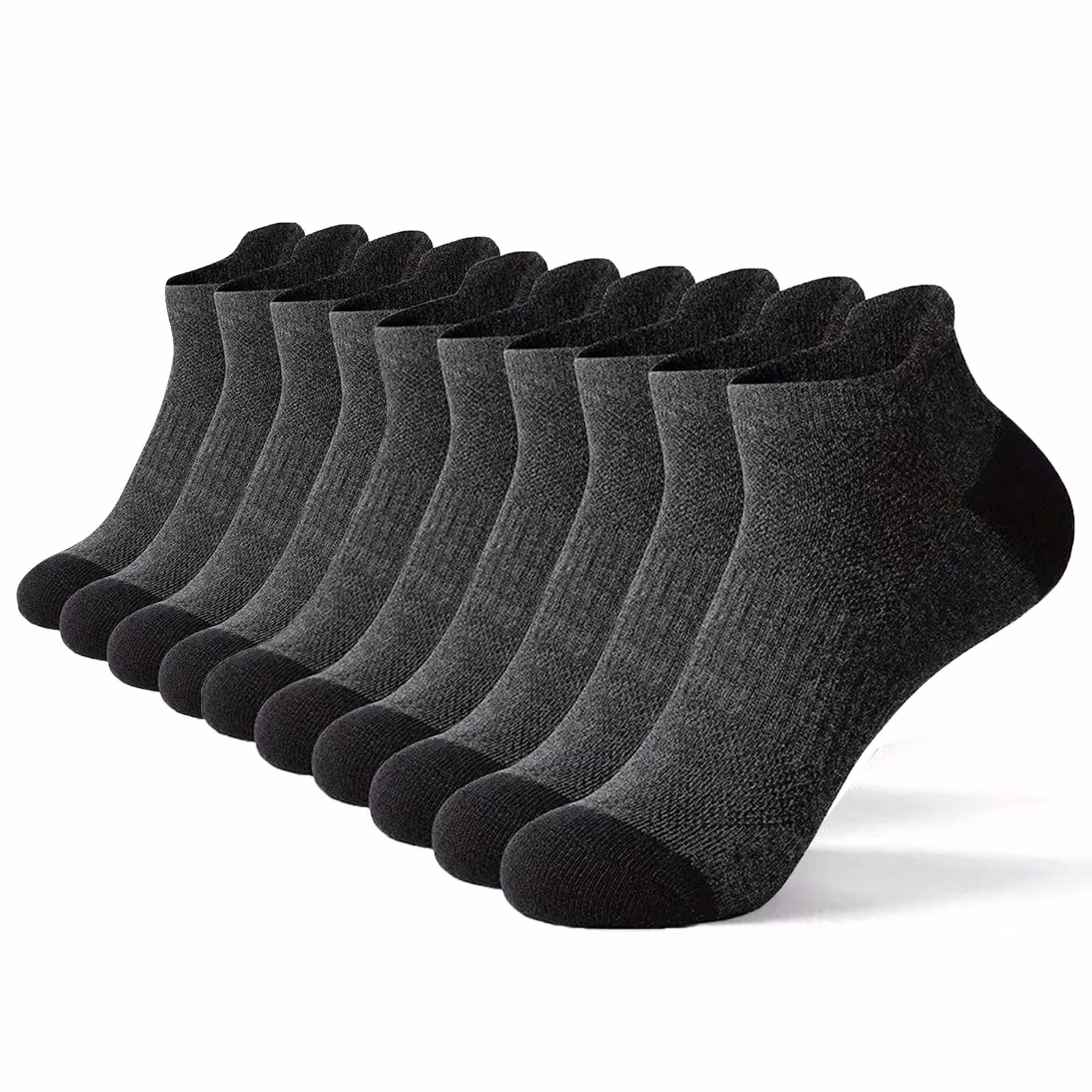 asjyhkr Mens Crew Socks Cotton Running Hiking Basketball Football Athletic Mid Calf Socks