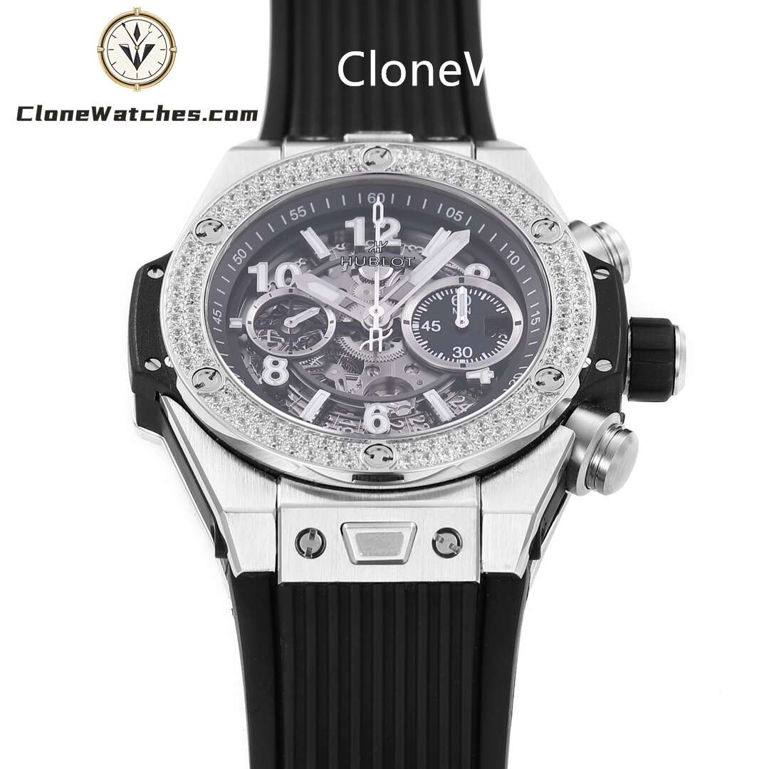 Hublot Super Clone Watches 1:1 Big Bang Unico Titanium Diamonds 42mm 441.NX.1171.RX.1104